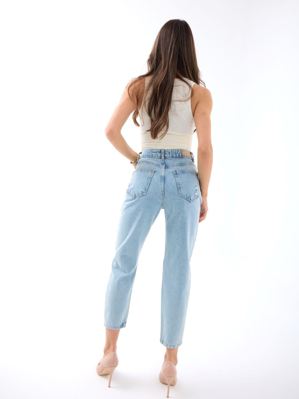 5780 DENİM MOM FIT-MAVİ