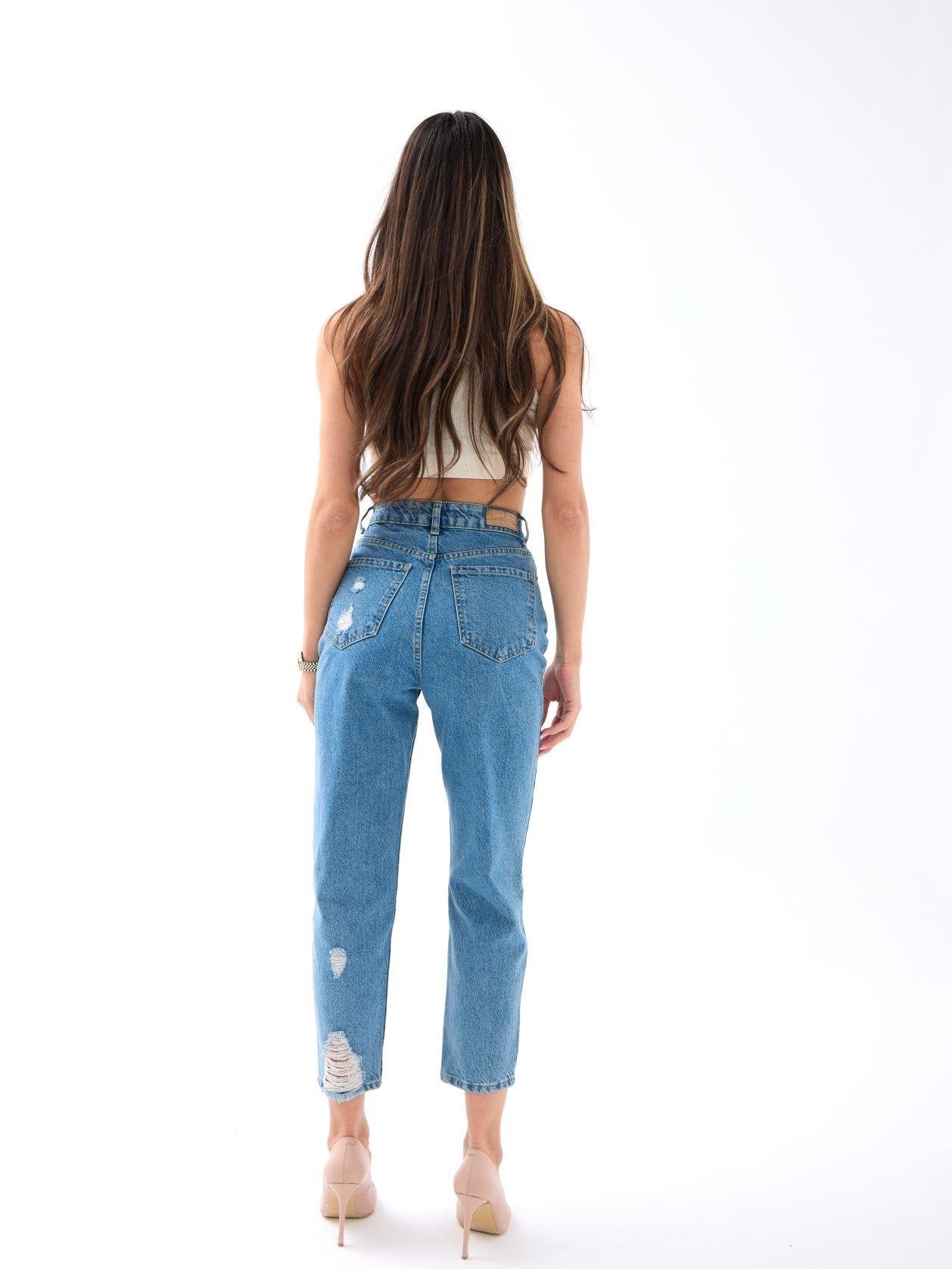 5847 KOT PANTOLON-MAVİ
