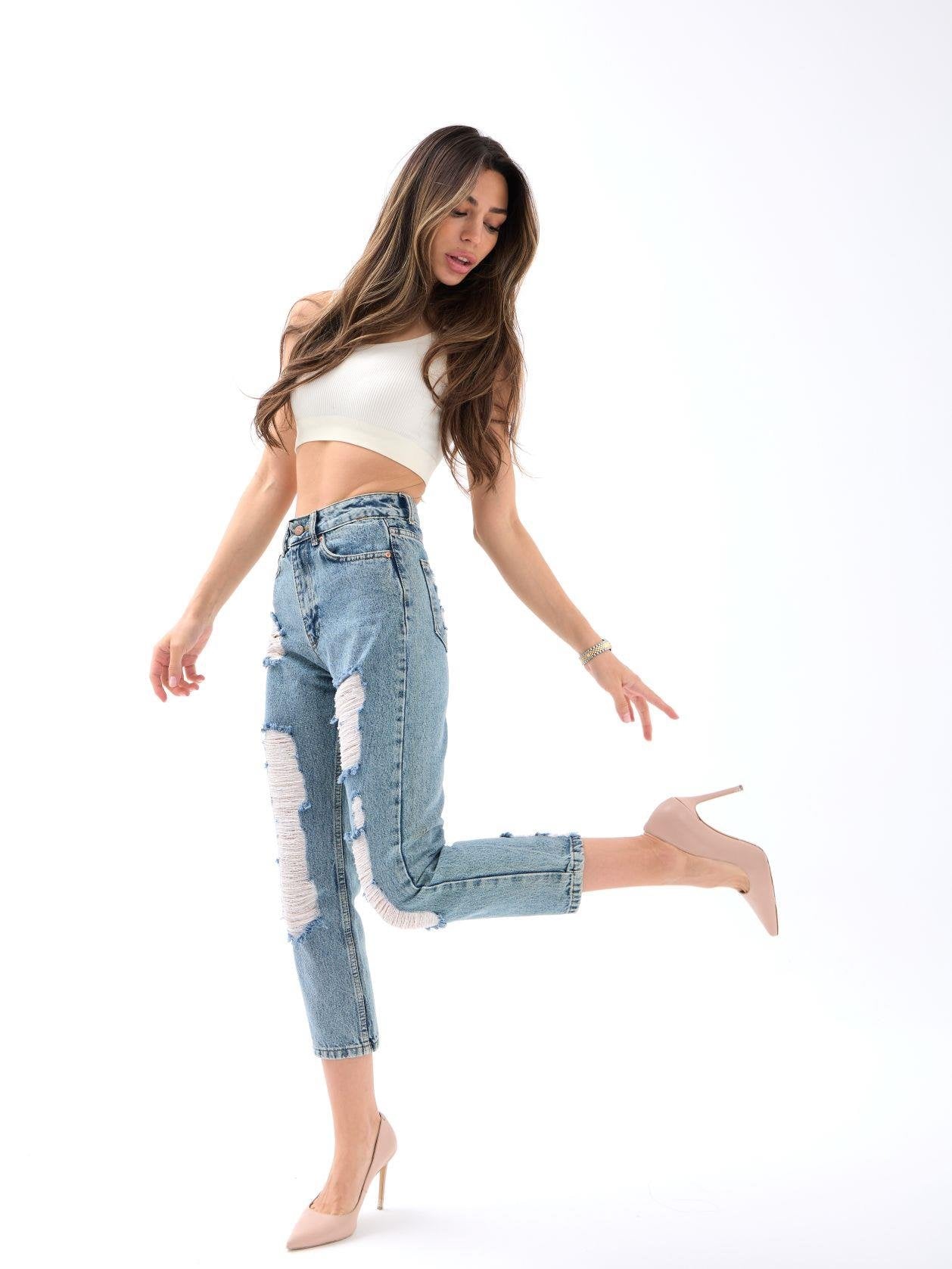 5998 KOT PANTOLON-MAVİ