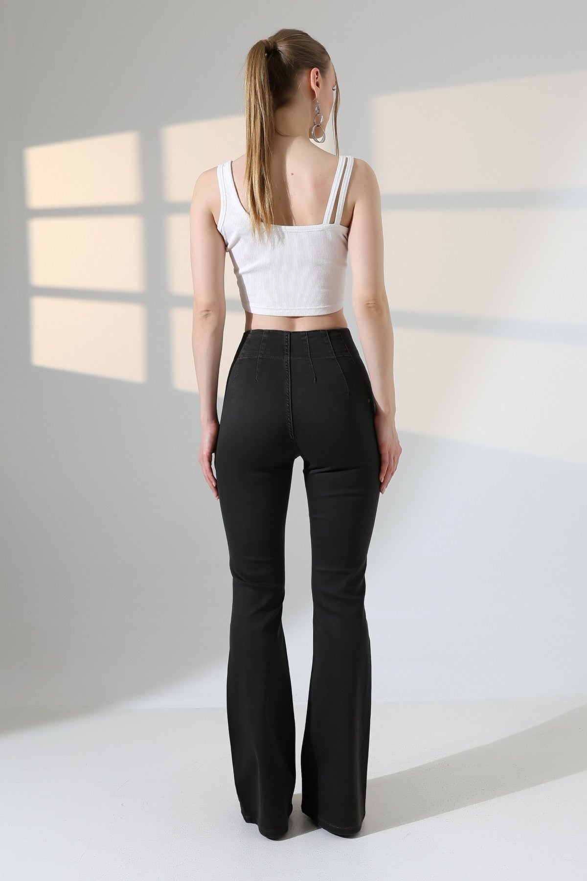 Pensli İspanyol Kot Pantolon 7021 - Antik Kahve - (27-32) - 5