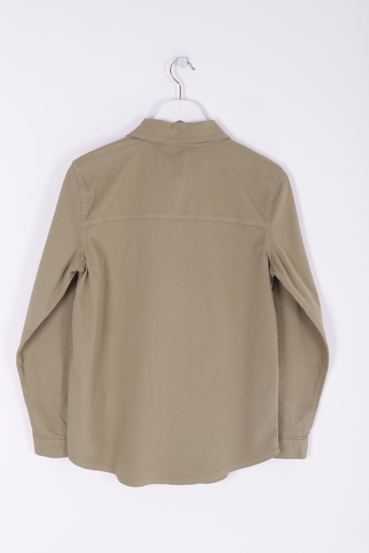 Çıtçıtlı Kot Gömlek - Yeşil - (S-XL) - 6