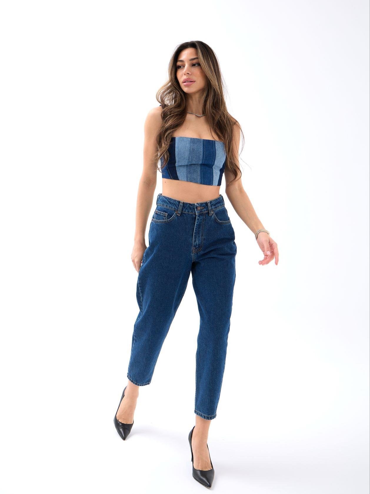 6036 DENİM CARROT FIT-KOYU MAVİ