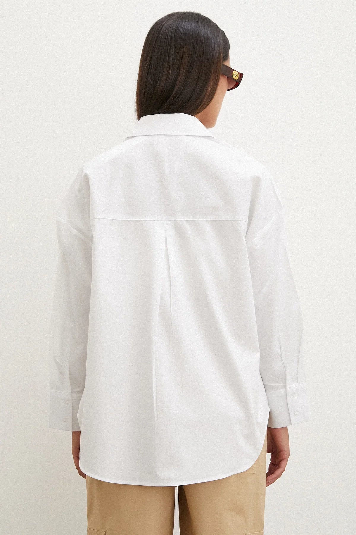 Regular Fit Poplin Gömlek - Beyaz