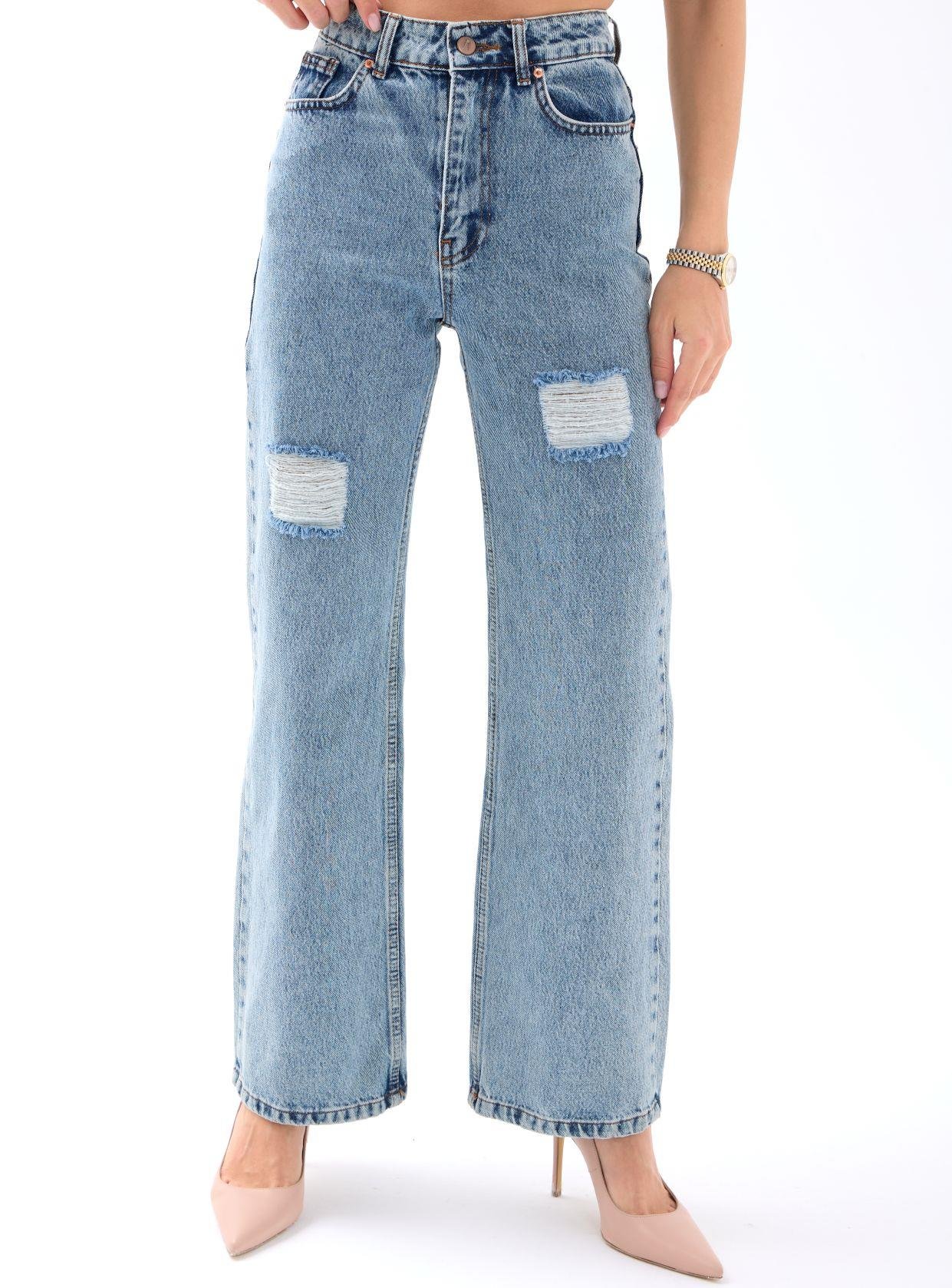 6373 DENİM SLIM PALAZZO FIT-MAVİ