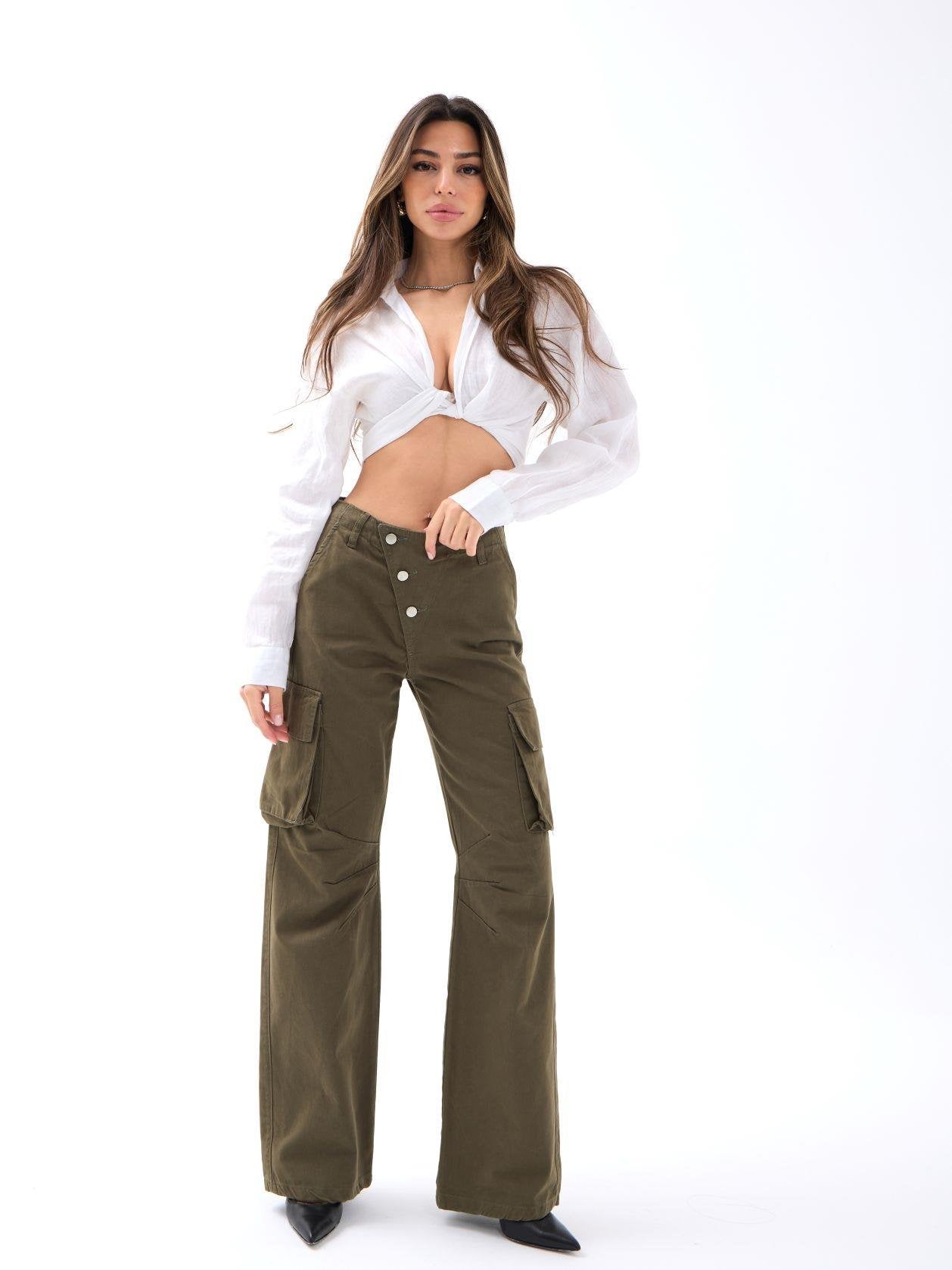 6485 PANTOLON-HAKİ HAKİ L