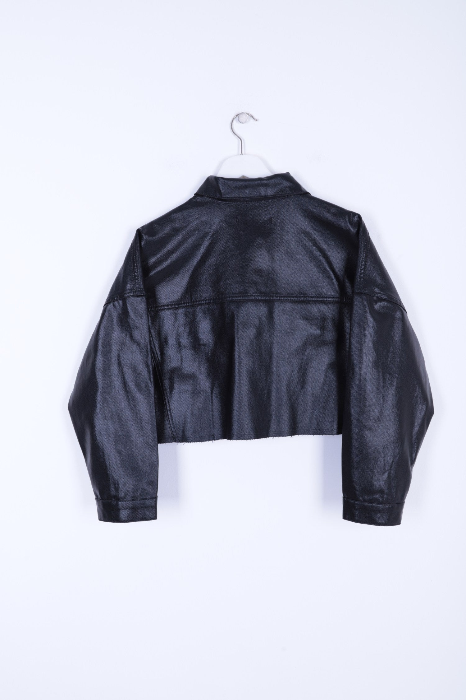 Kısa Oversize Kot Ceket - Kaplama Siyah - (S-XL) - 6