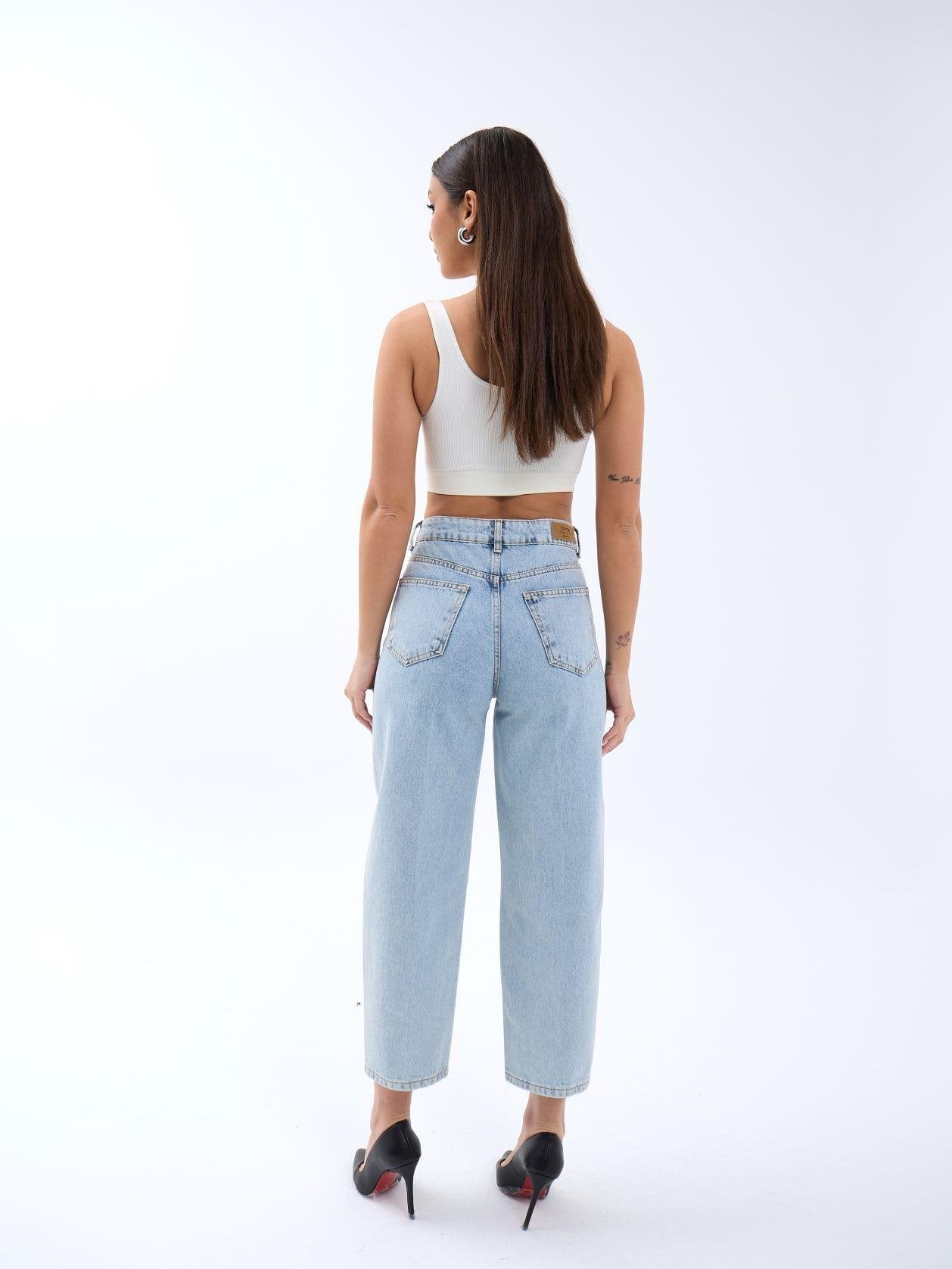 6520 DENİM BALLOON FIT-MAVİ