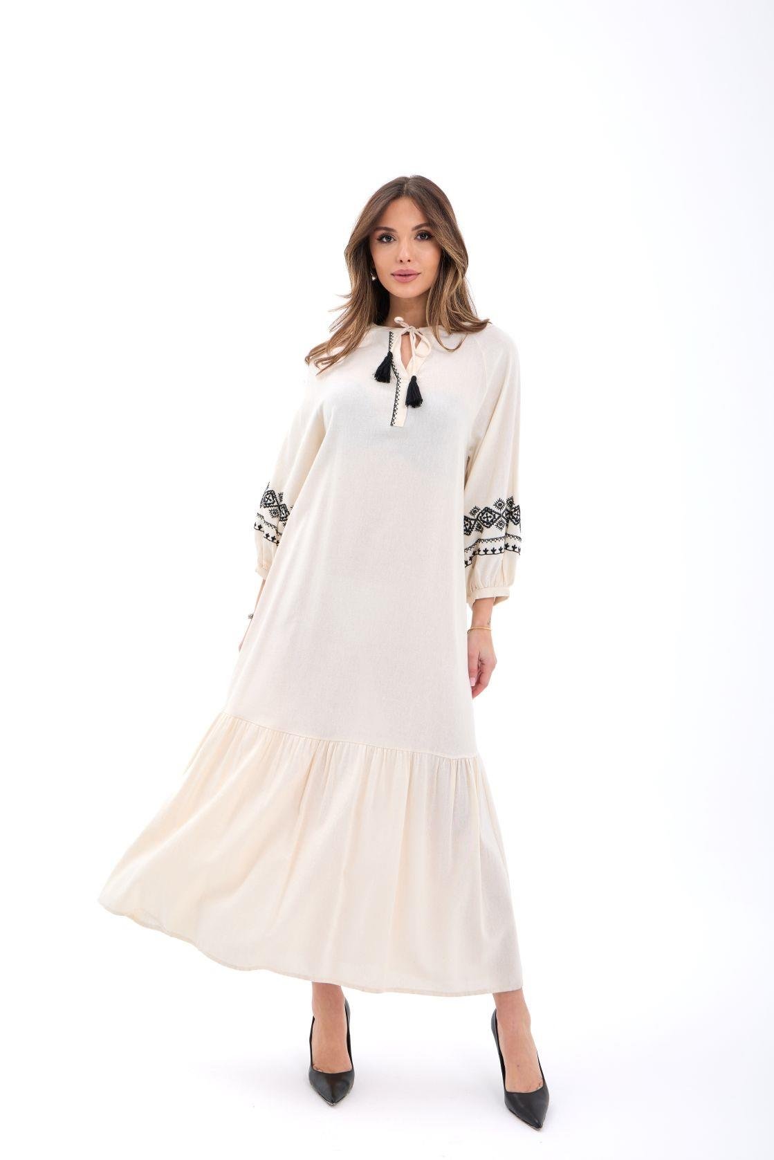 6533 ELBİSE-BEJ BEJ L