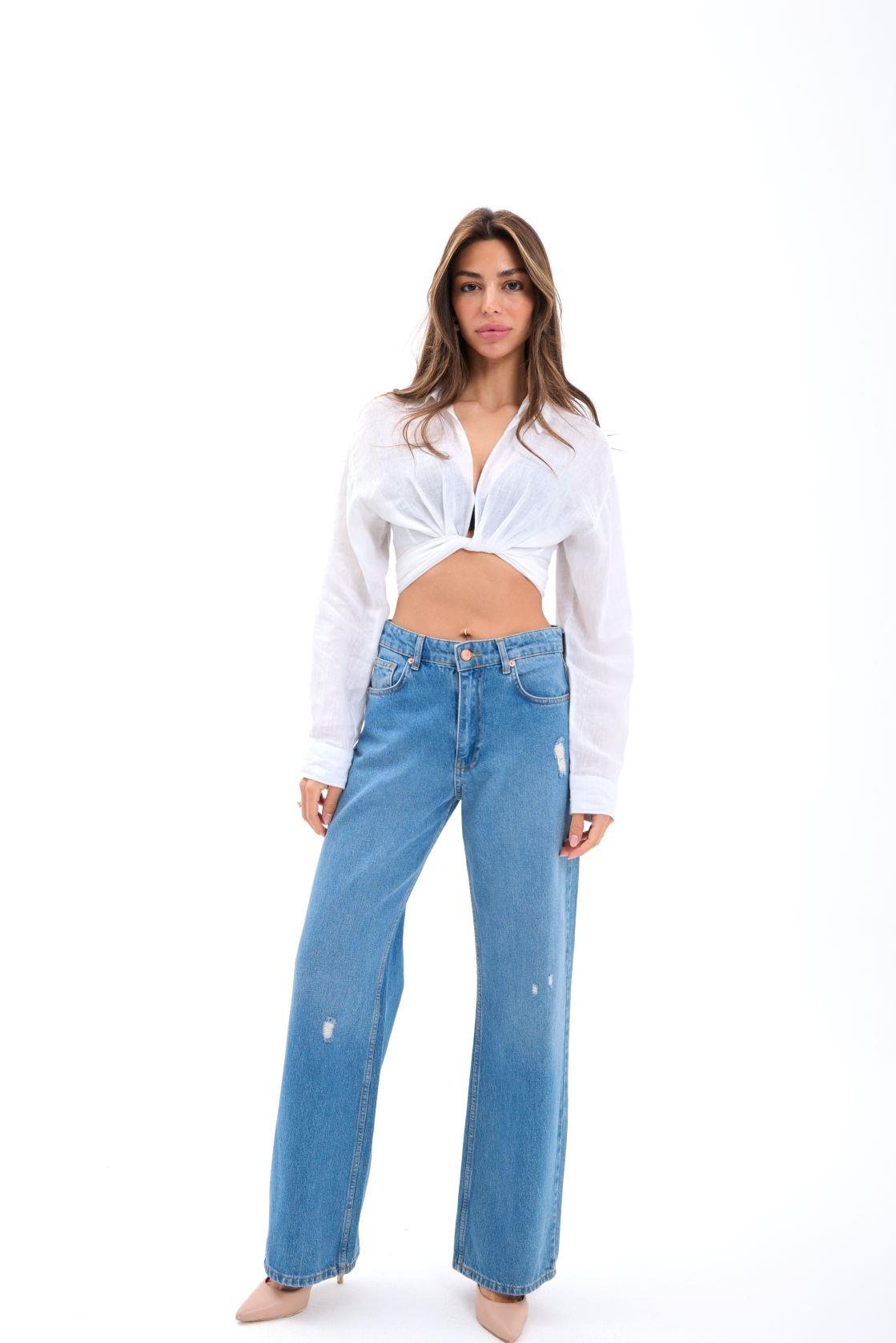 6797 DENİM LOW WAİST VUU-MAVİ MAVİ 26