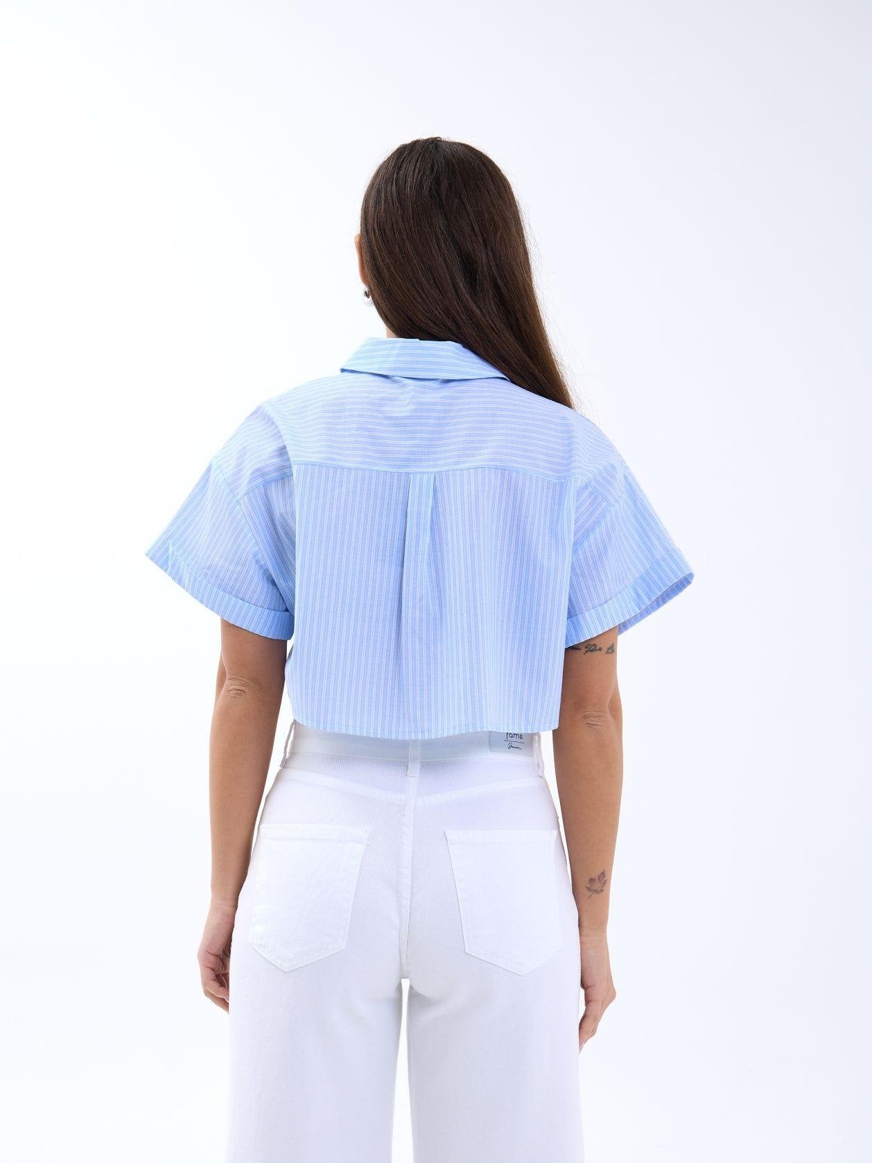 6882 BLUZ-SAN DİEGO ÇİZGİLİ