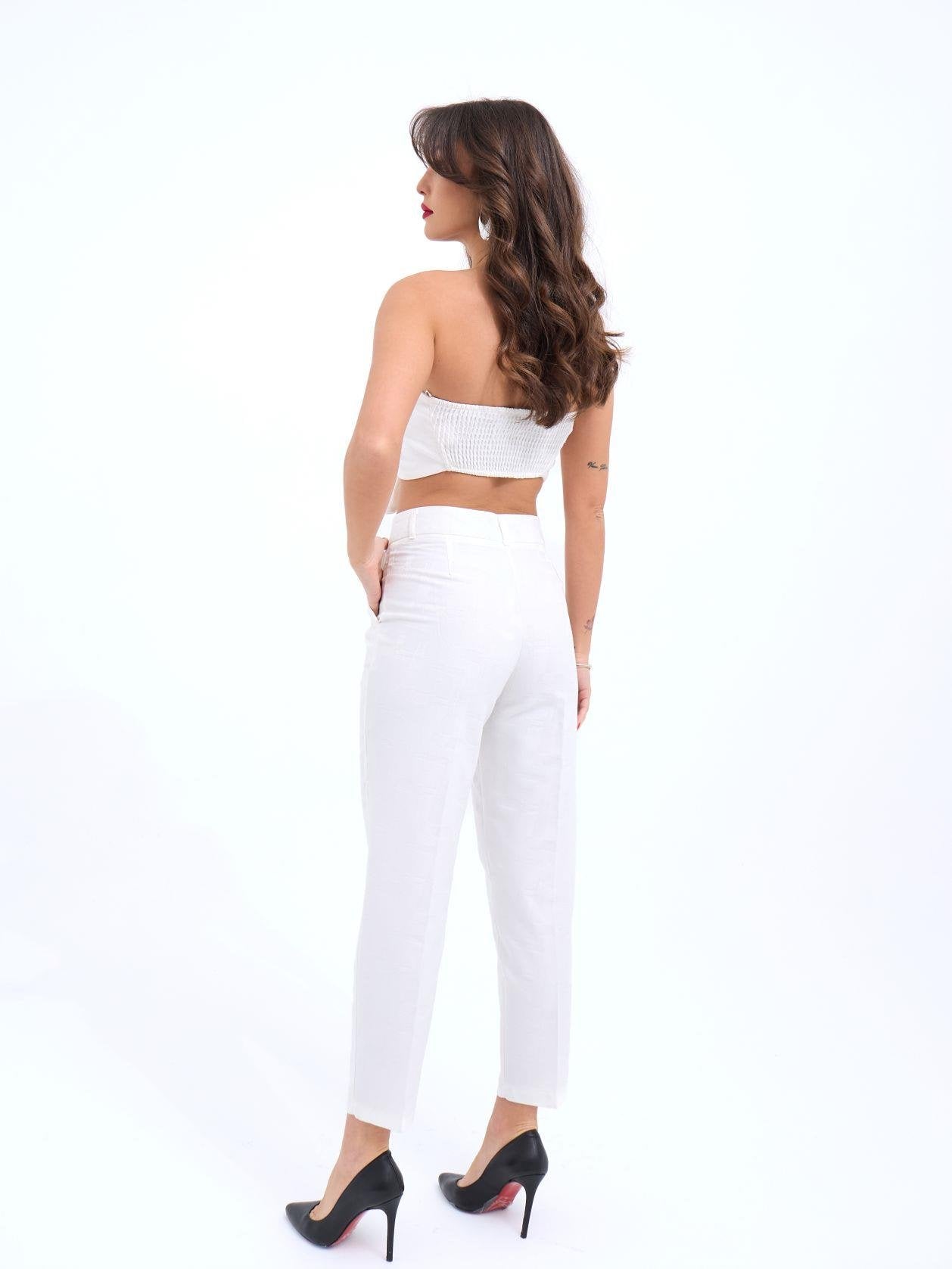 6926 PANTOLON-BEYAZ