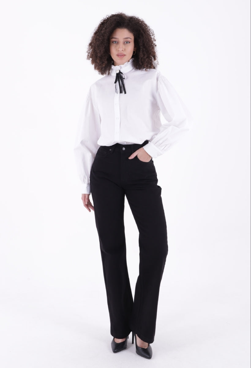 Relax Palazzo Kot Pantolon 7008 - Siyah - (27-32) - 6