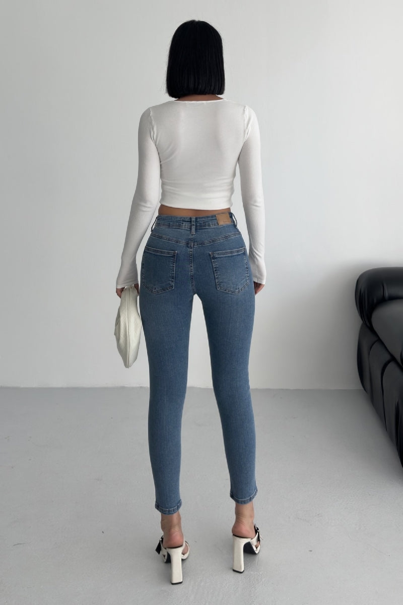 Skinny Kot Pantolon 819 - Açık Mavi Kot - (26-31) - 6