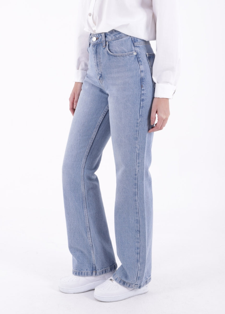 Relax Palazzo Kot Pantolon - Açık Mavi Kot - (26-31) - 4