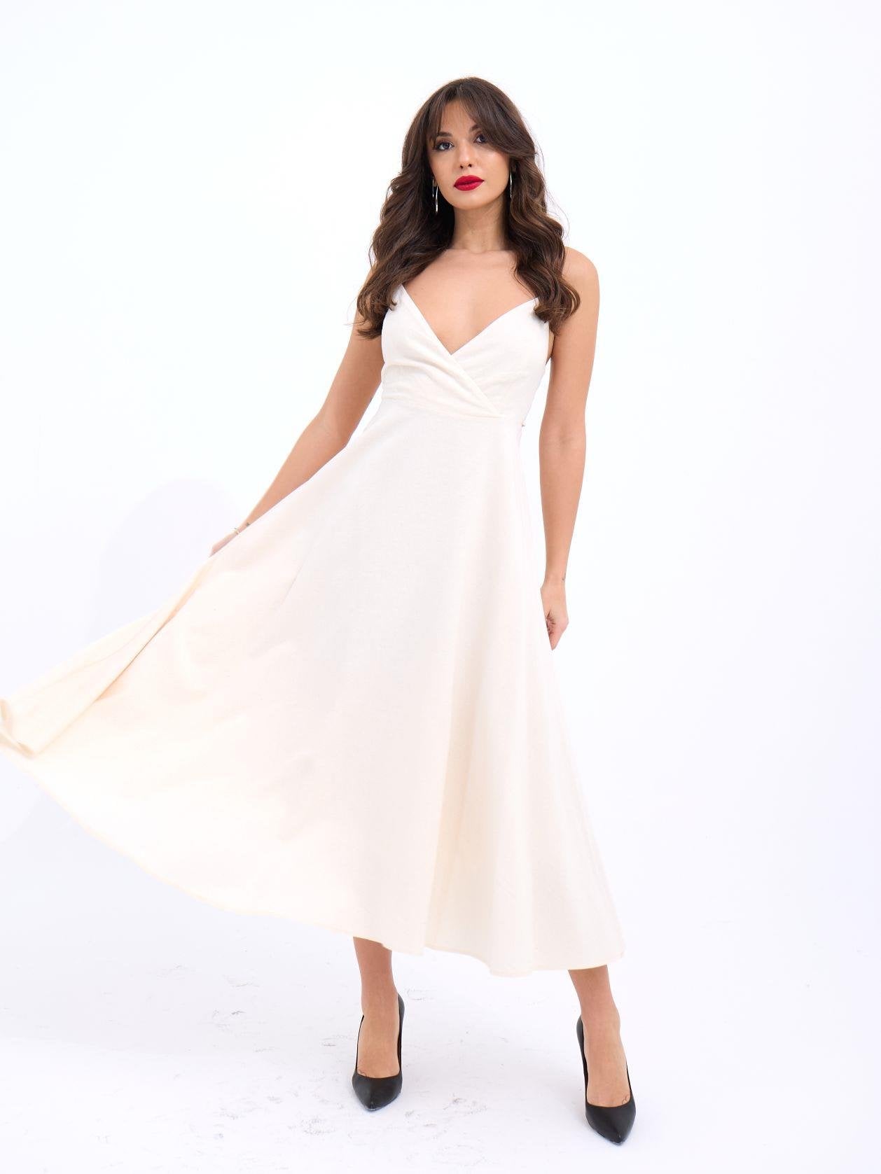 7073 ELBİSE-BEJ