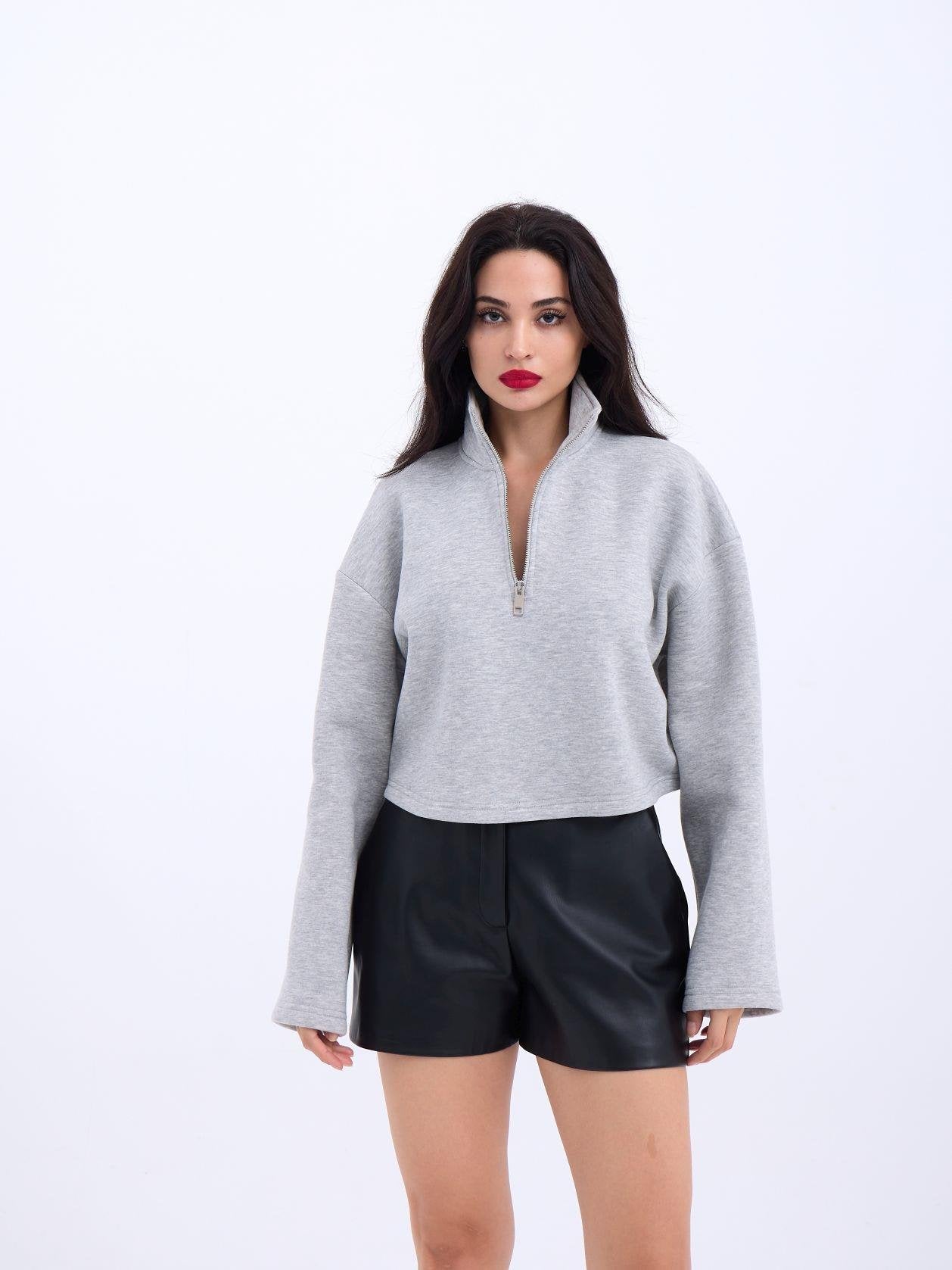 7215 SWEAT-GRİ GRİ L
