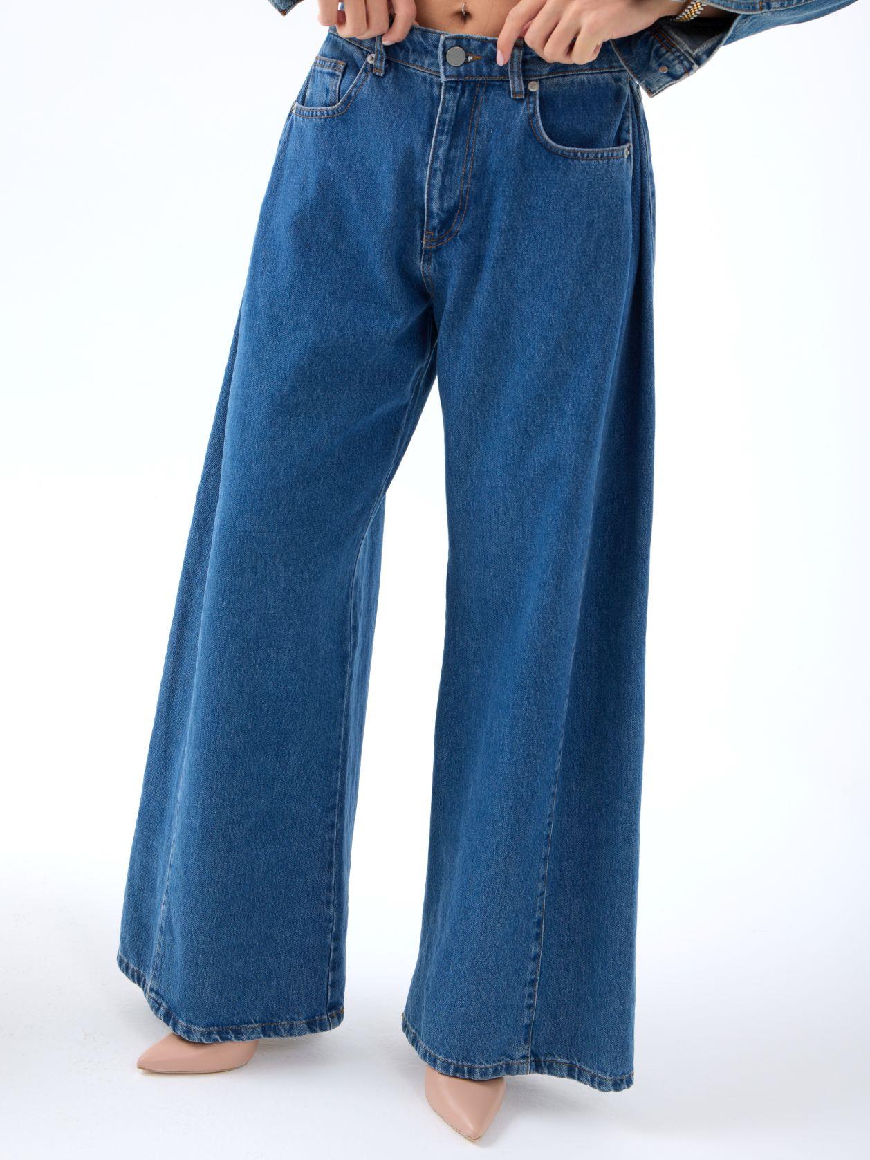 7233 KOT PANTOLON-MAVİ