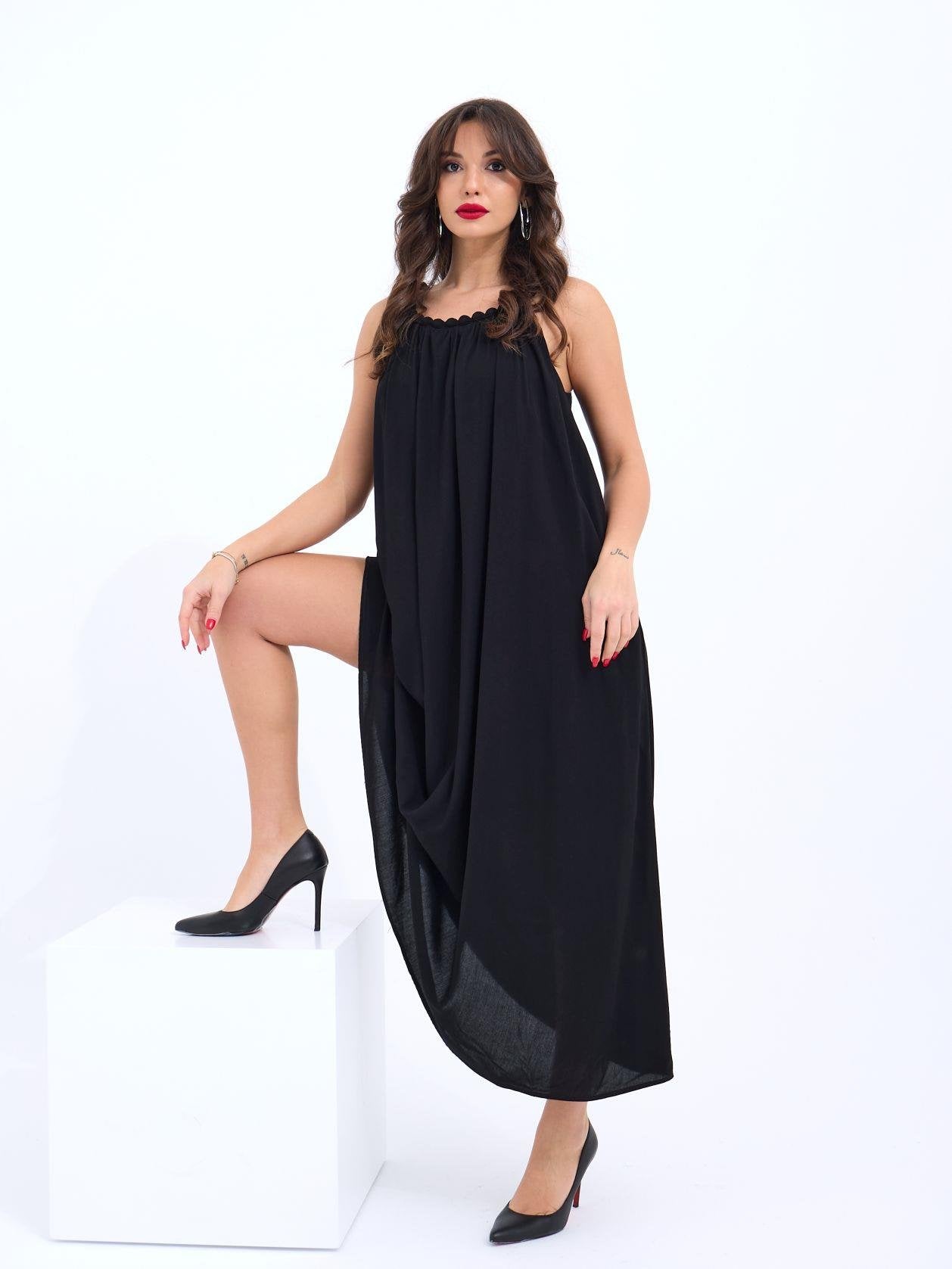 7321 ELBİSE-SİYAH