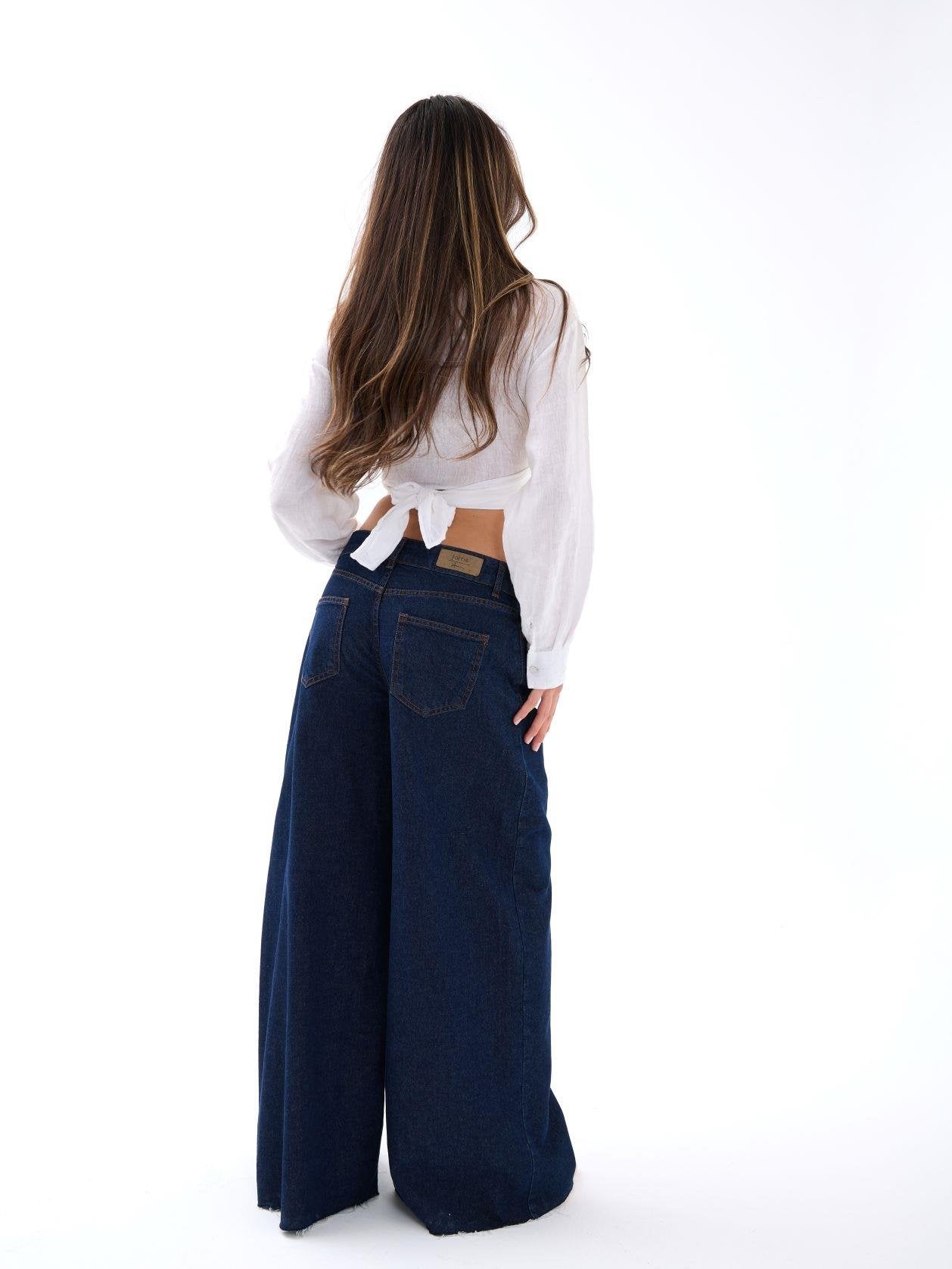 7350 KOT PANTOLON-MAVİ
