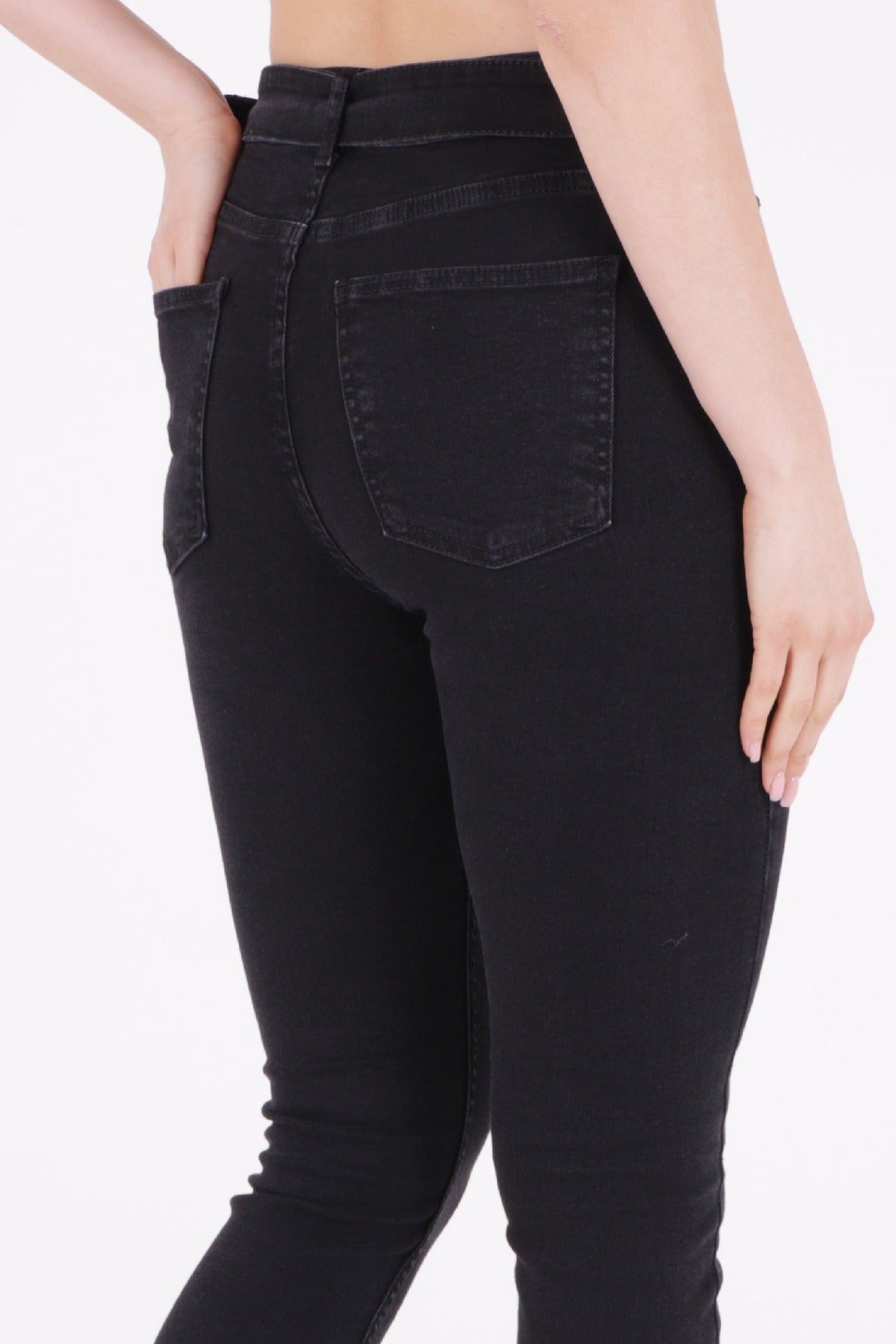 Paçaları Kemerli Pantolon - Düz Antrasit - (27-32) - 5