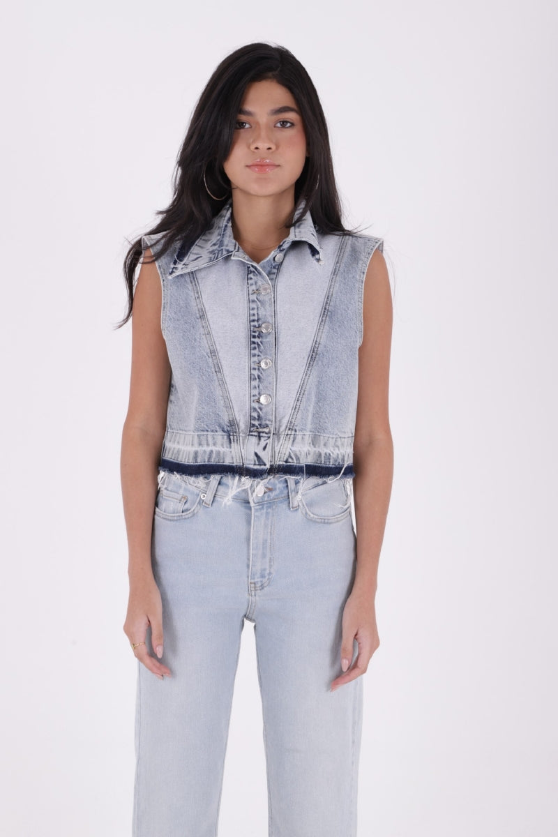 Dikişsiz Paça Mom Fit Kot Pantolon - Buz Mavisi ve Tintli - (28-33) - 4