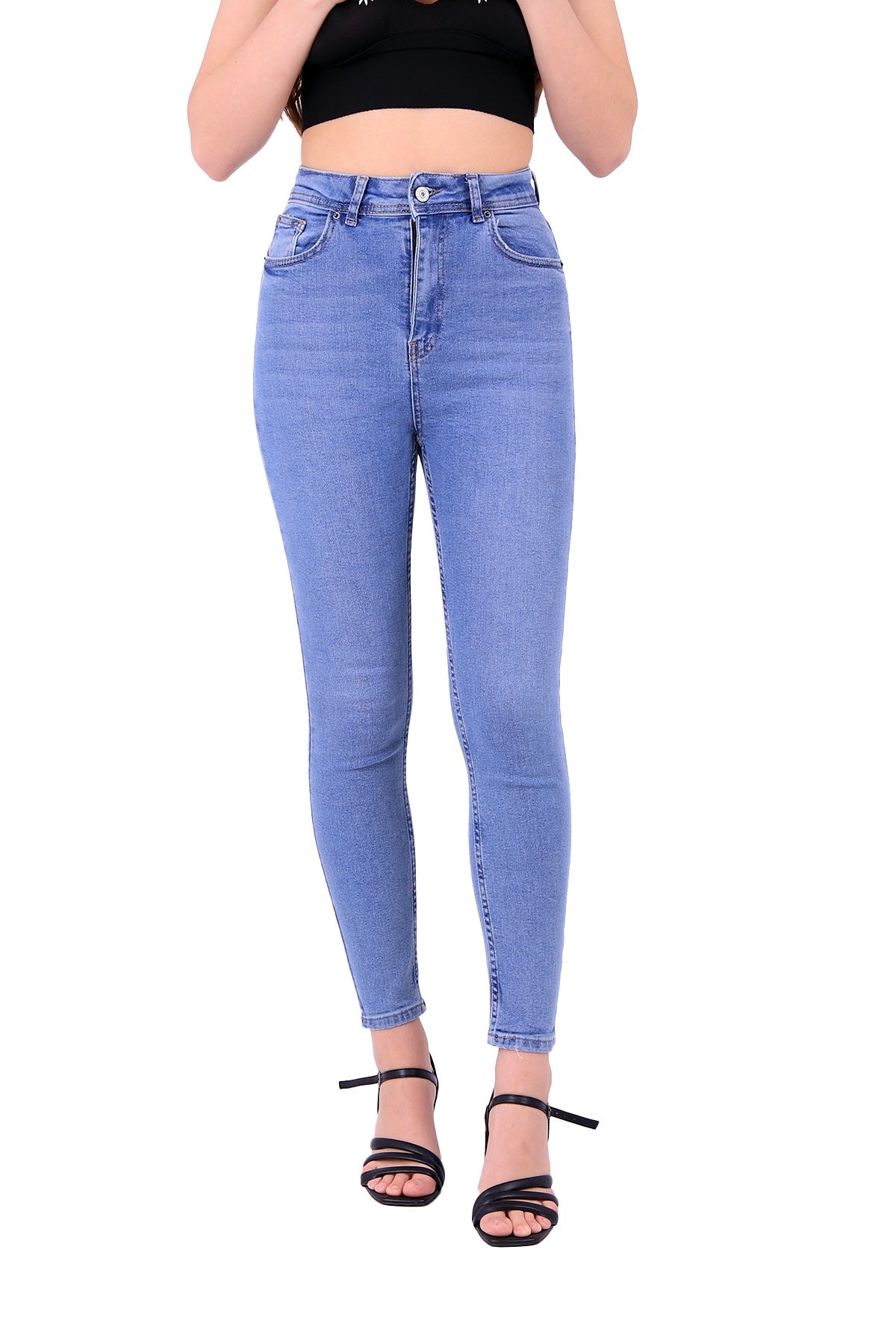 Skinny Tam Boy Kot Pantolon - Açık Mavi Kot - (26-31) - 2