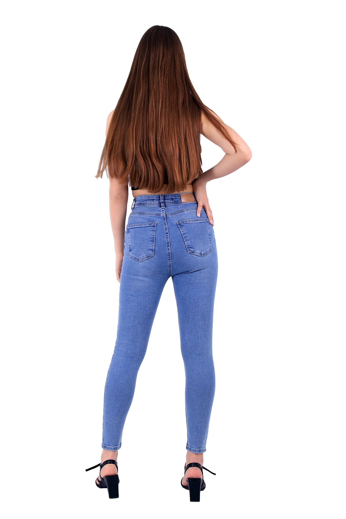Skinny Tam Boy Kot Pantolon - Açık Mavi Kot - (26-31) - 6