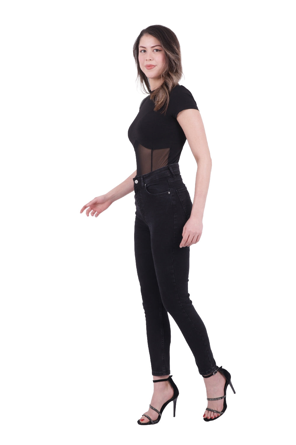 Skinny Tam Boy Kot Pantolon - Düz Antrasit - (26-31) - 5