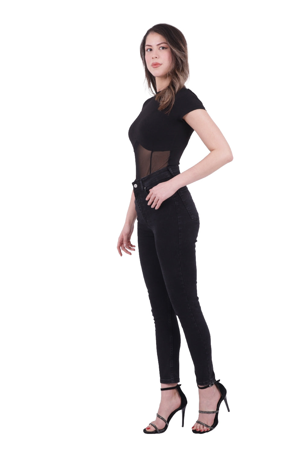 Skinny Tam Boy Kot Pantolon - Düz Antrasit - (28-33) - 4