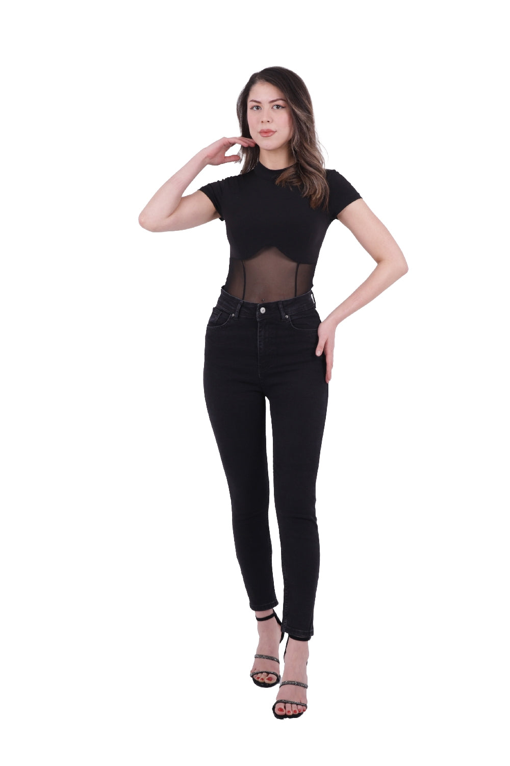 Skinny Tam Boy Kot Pantolon - Düz Antrasit - (30-36) - 3