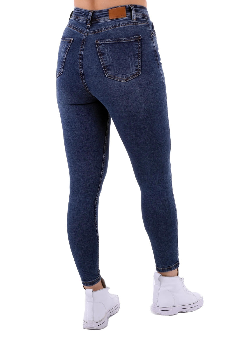 Skinny Kot Pantolon - Koyu Mavi Kot - (28-33) - 6