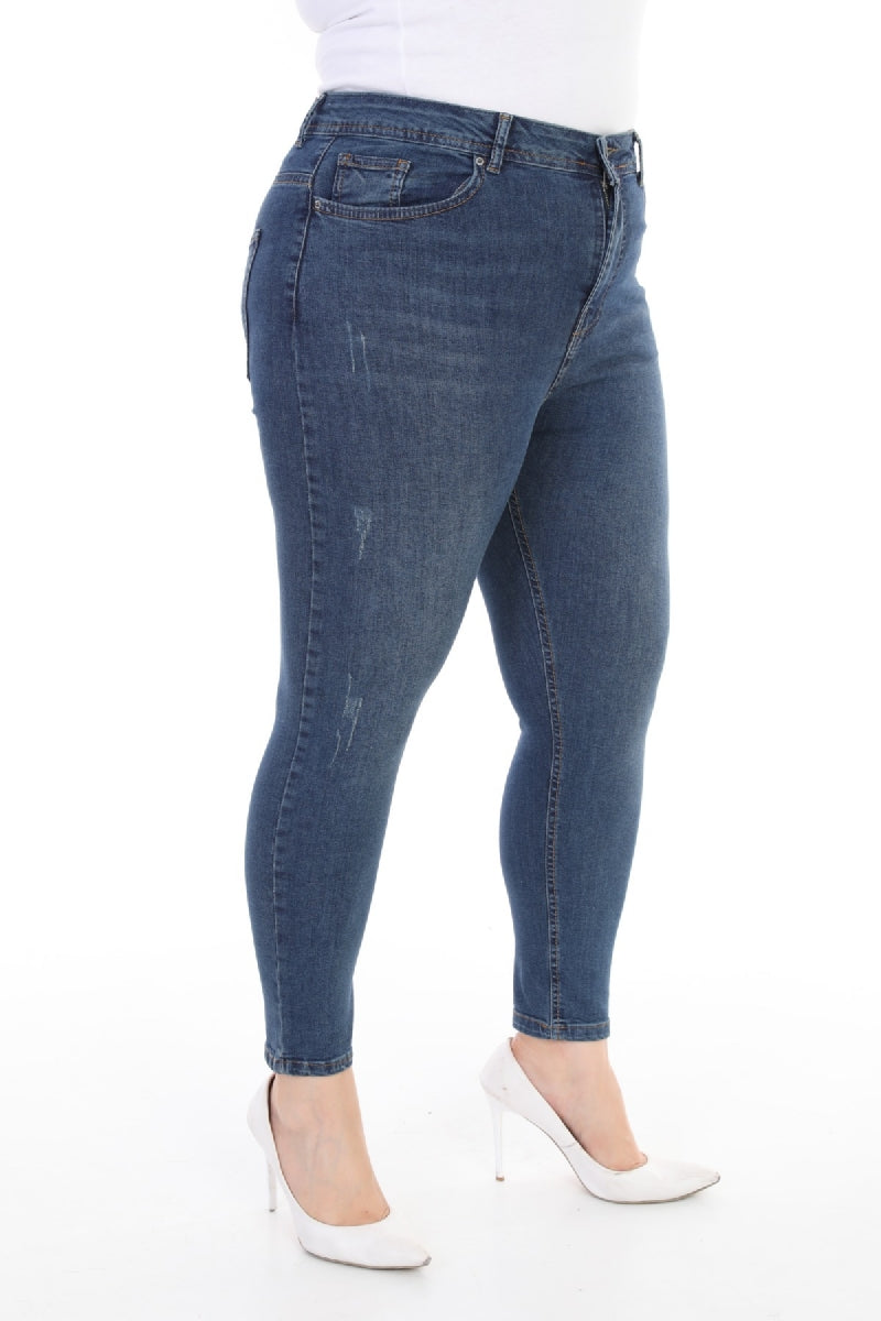 Skinny Kot Pantolon - Koyu Mavi Kot - (32-36) - 2