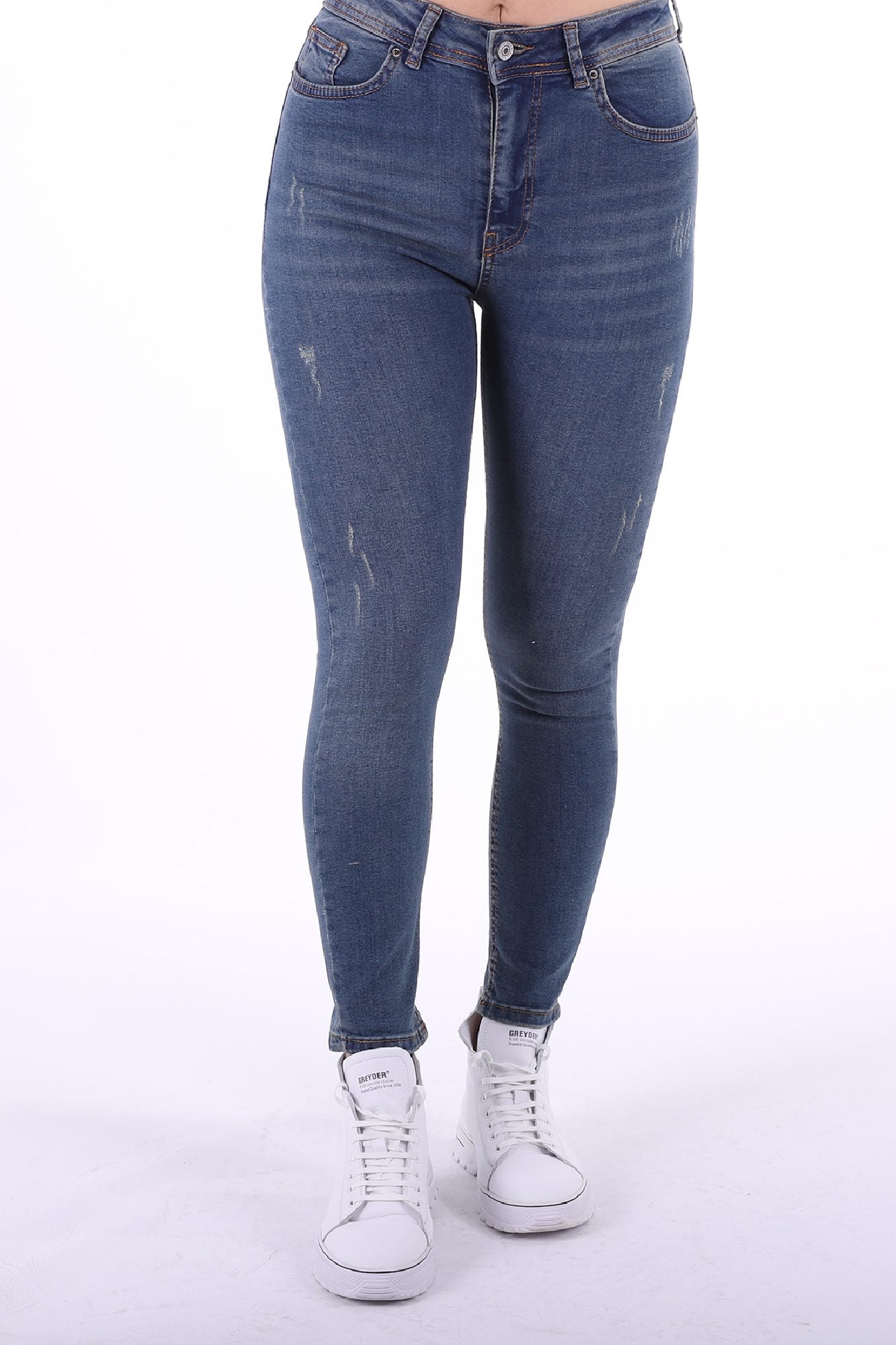 Skinny Kot Pantolon - Koyu Tintli Kot - (26-31) - 5