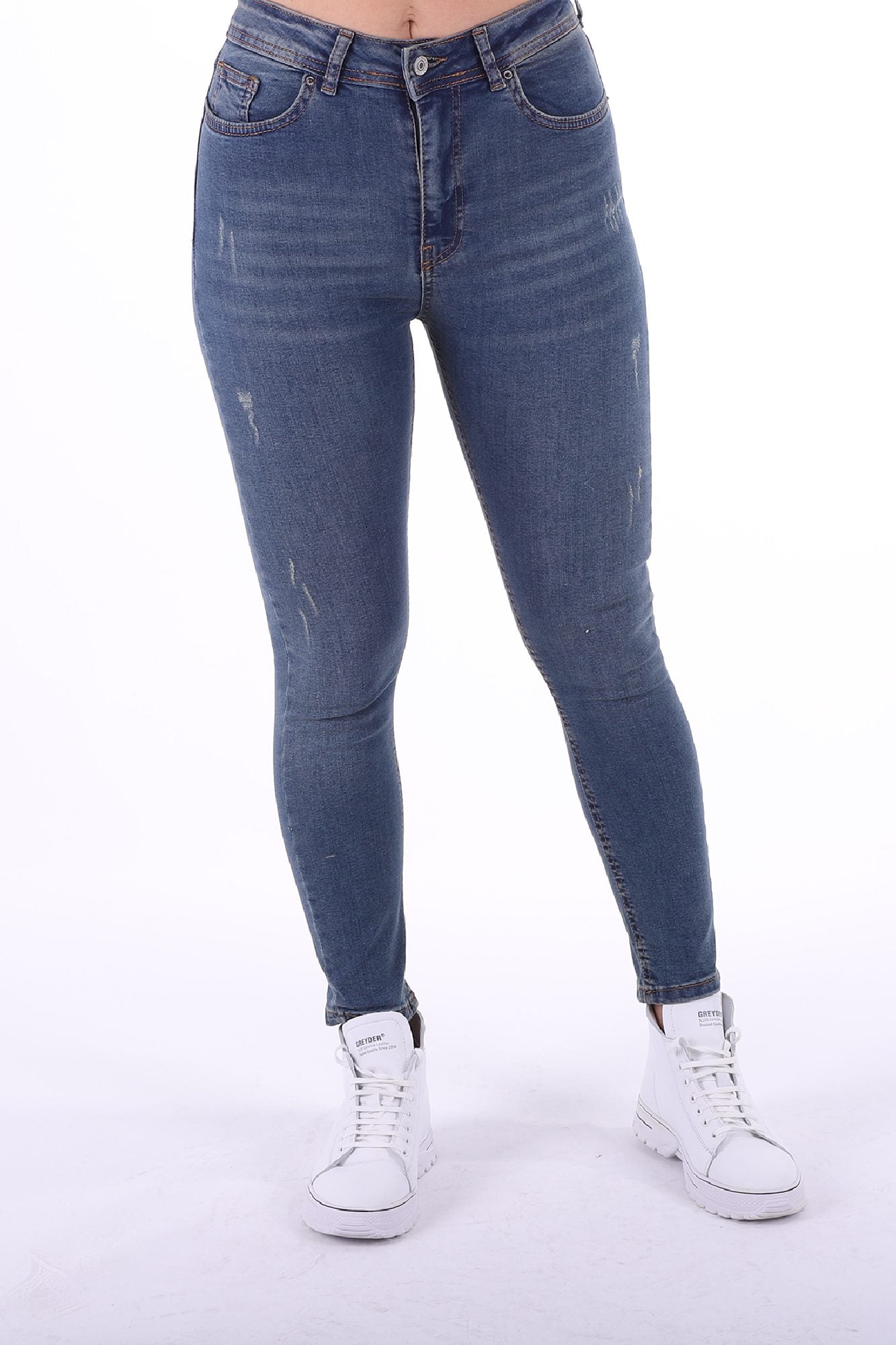 Skinny Kot Pantolon - Koyu Tintli Kot - (26-31) - 6