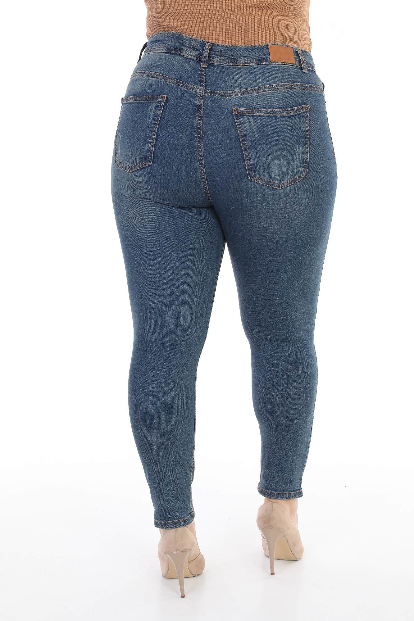 Skinny Kot Pantolon - Koyu Tintli Kot - (30-36) - 5