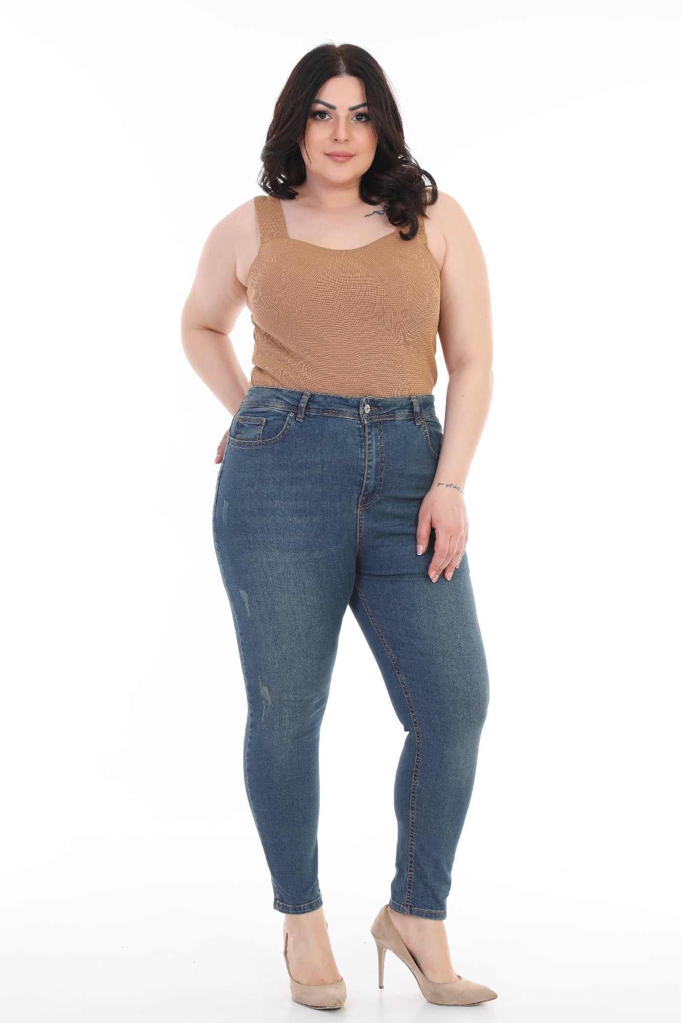 Skinny Kot Pantolon Koyu Tintli Kot