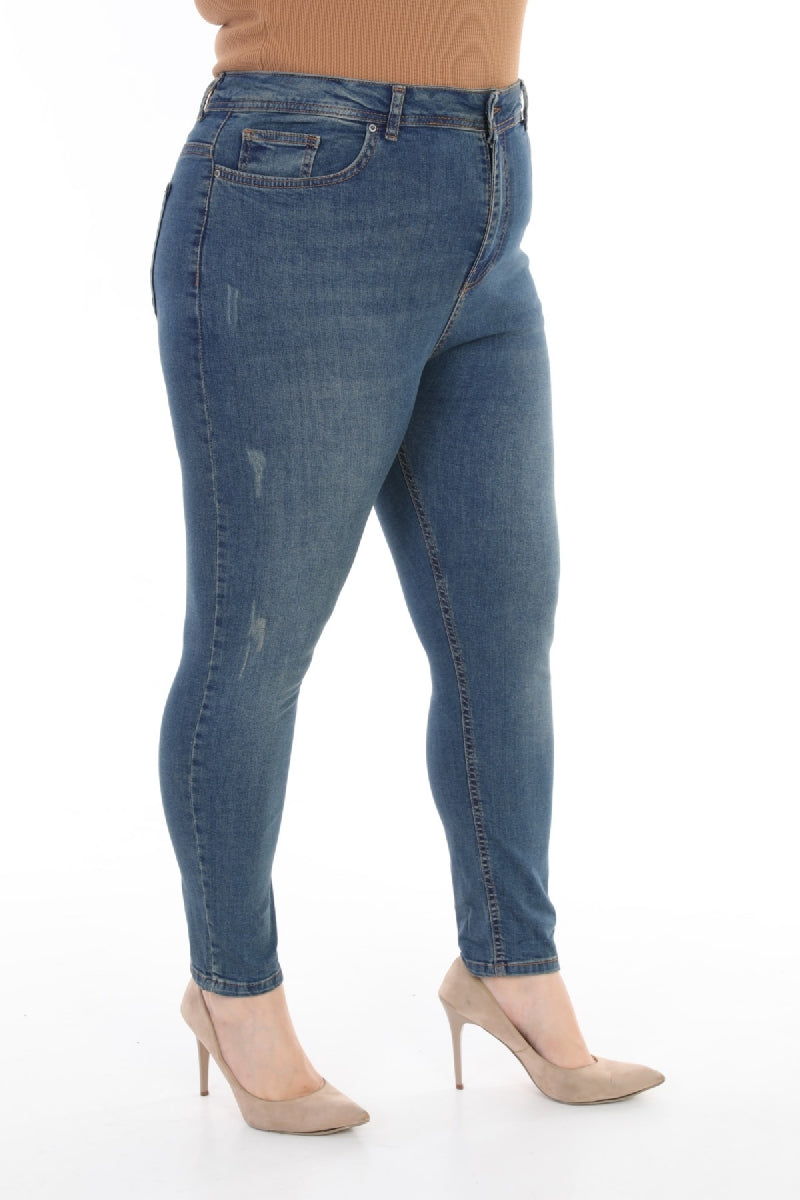 Skinny Kot Pantolon - Koyu Tintli Kot - (32-36) - 2