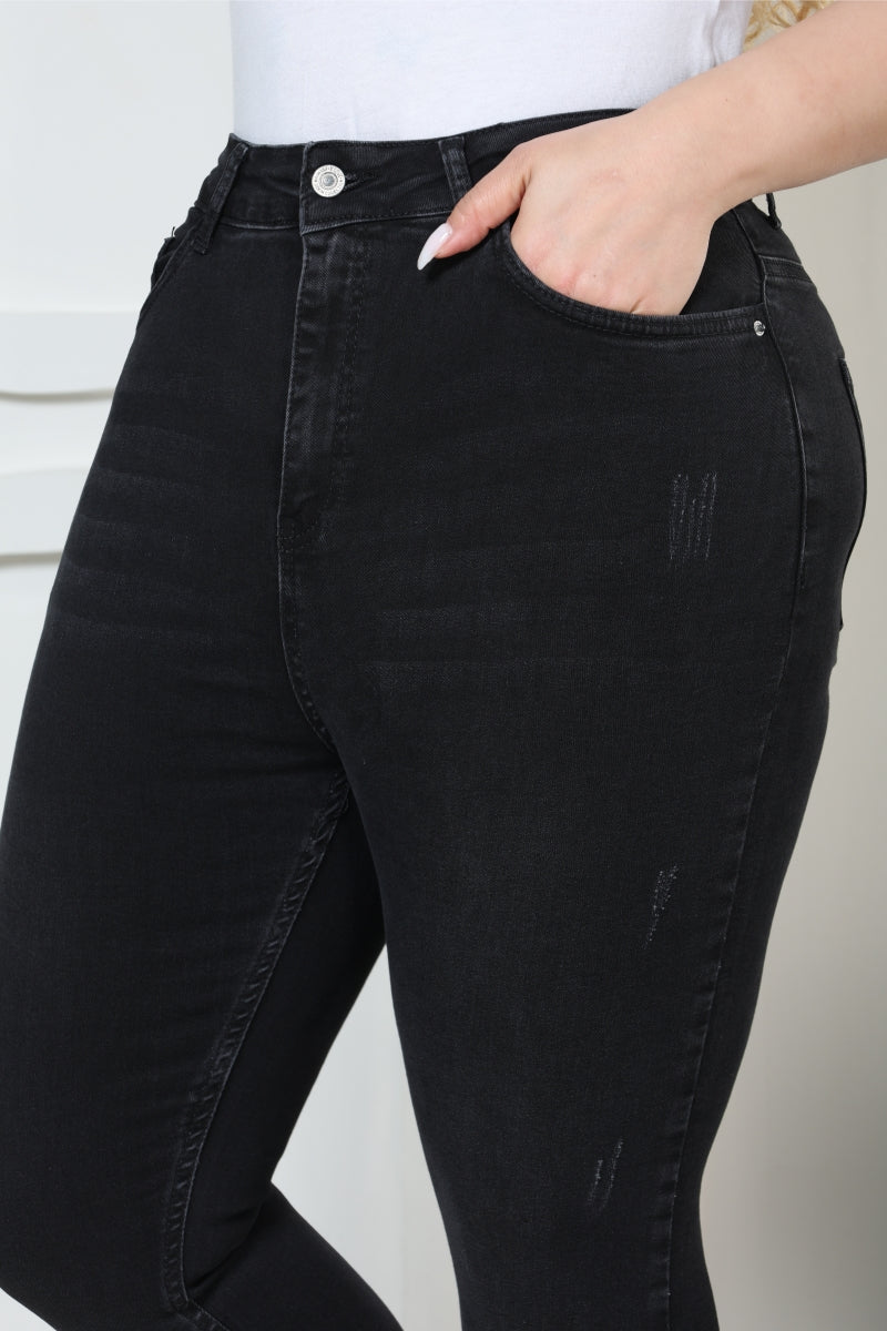 Skinny Kot Pantolon - Antrasit Kot - (30-36) - 5
