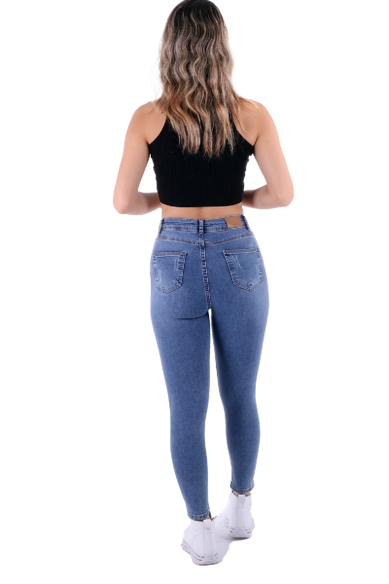Skinny Kot Pantolon - Açık Mavi Kot - (26-31) - 3
