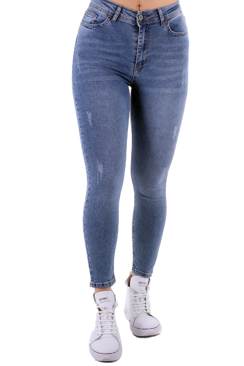 Skinny Kot Pantolon - Açık Mavi Kot - (26-31) - 4
