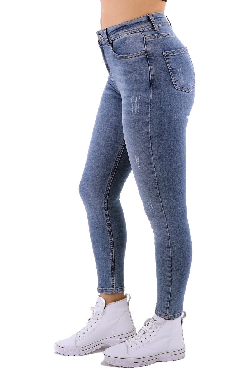 Skinny Kot Pantolon - Açık Mavi Kot - (26-31) - 5