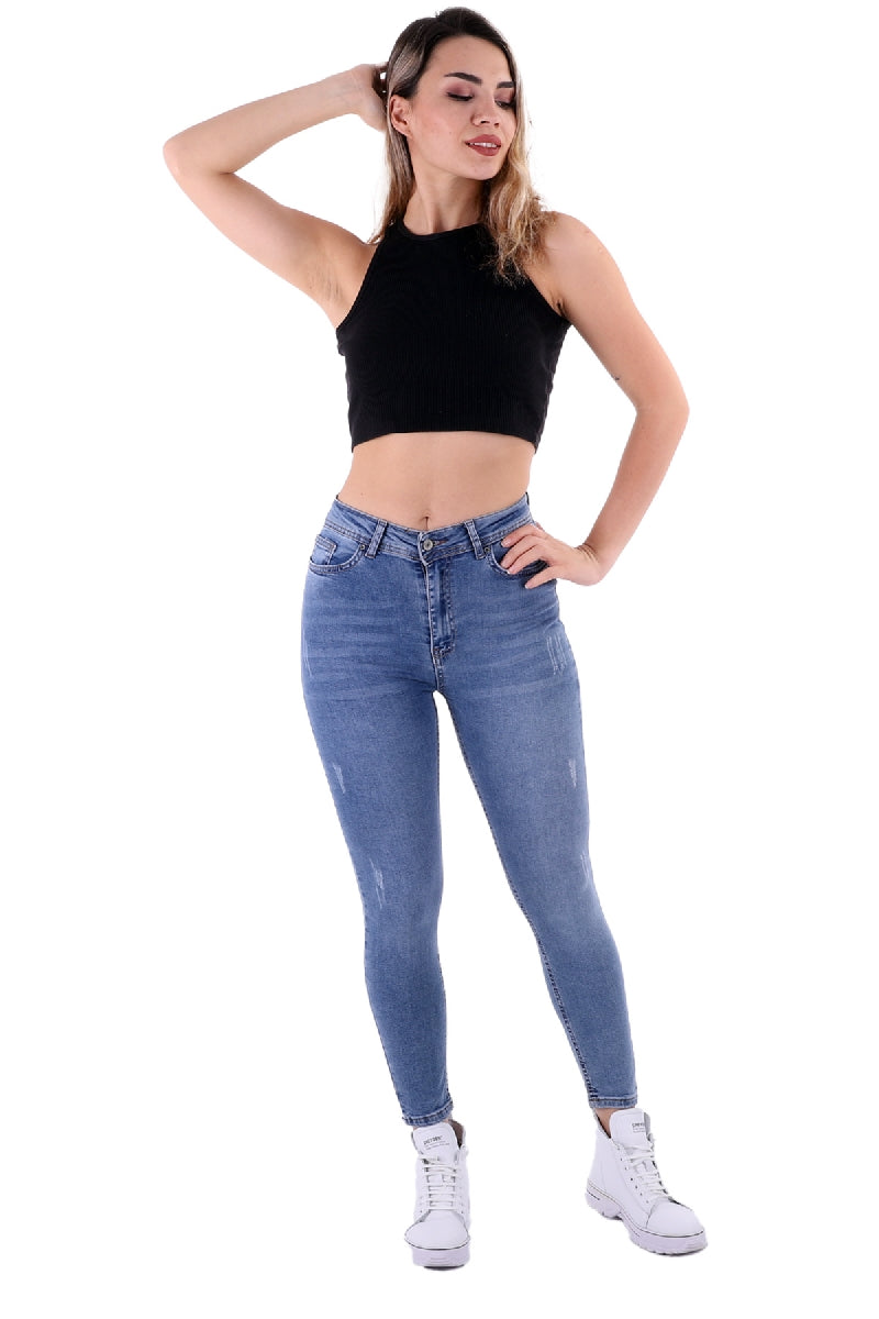 Skinny Kot Pantolon - Açık Mavi Kot - (28-33) - 2