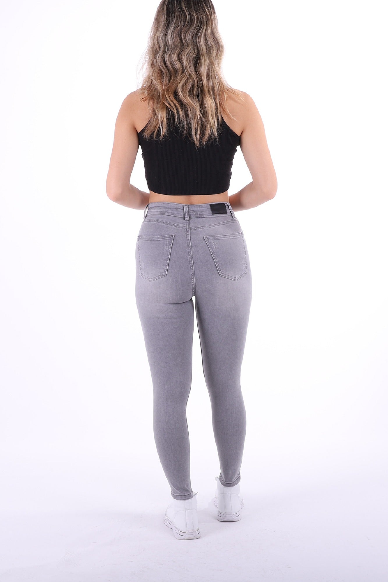 Skinny Kot Pantolon - Açık Gri Kot - (26-31) - 6
