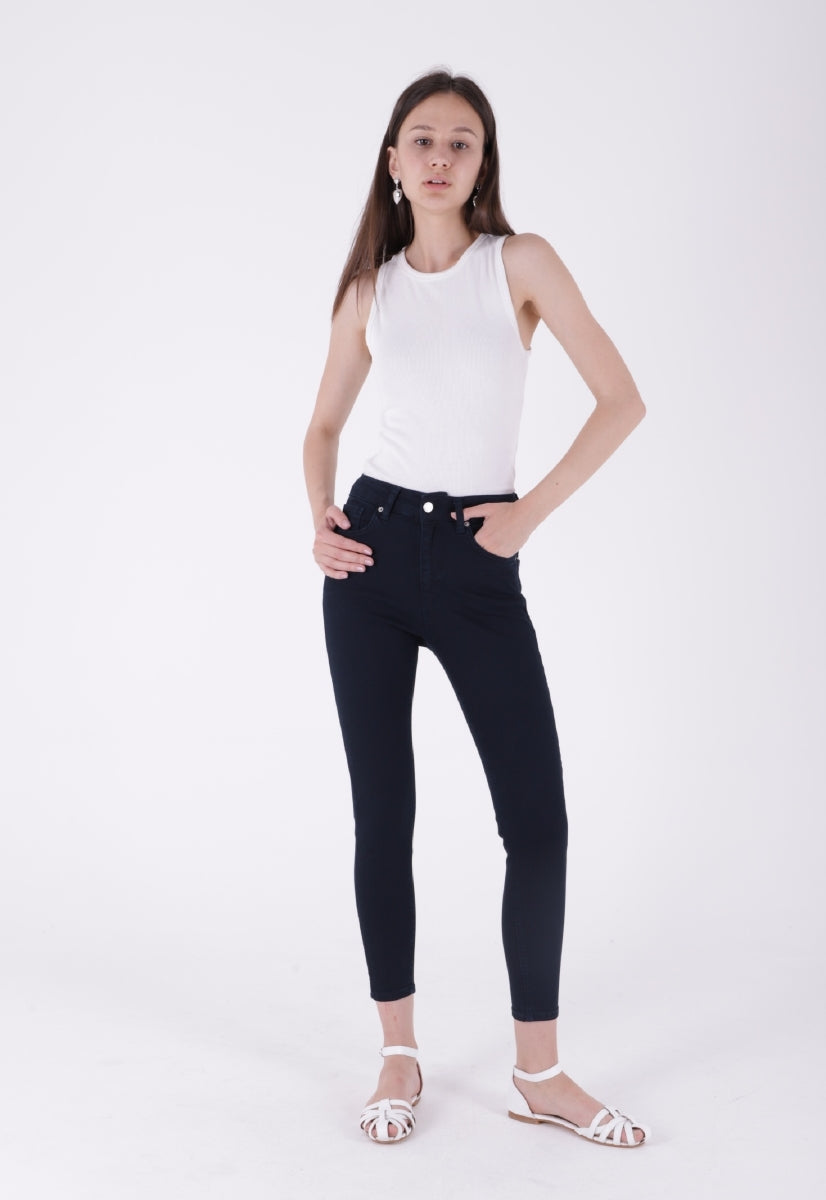 Skinny Kot Pantolon Lacivert Renk