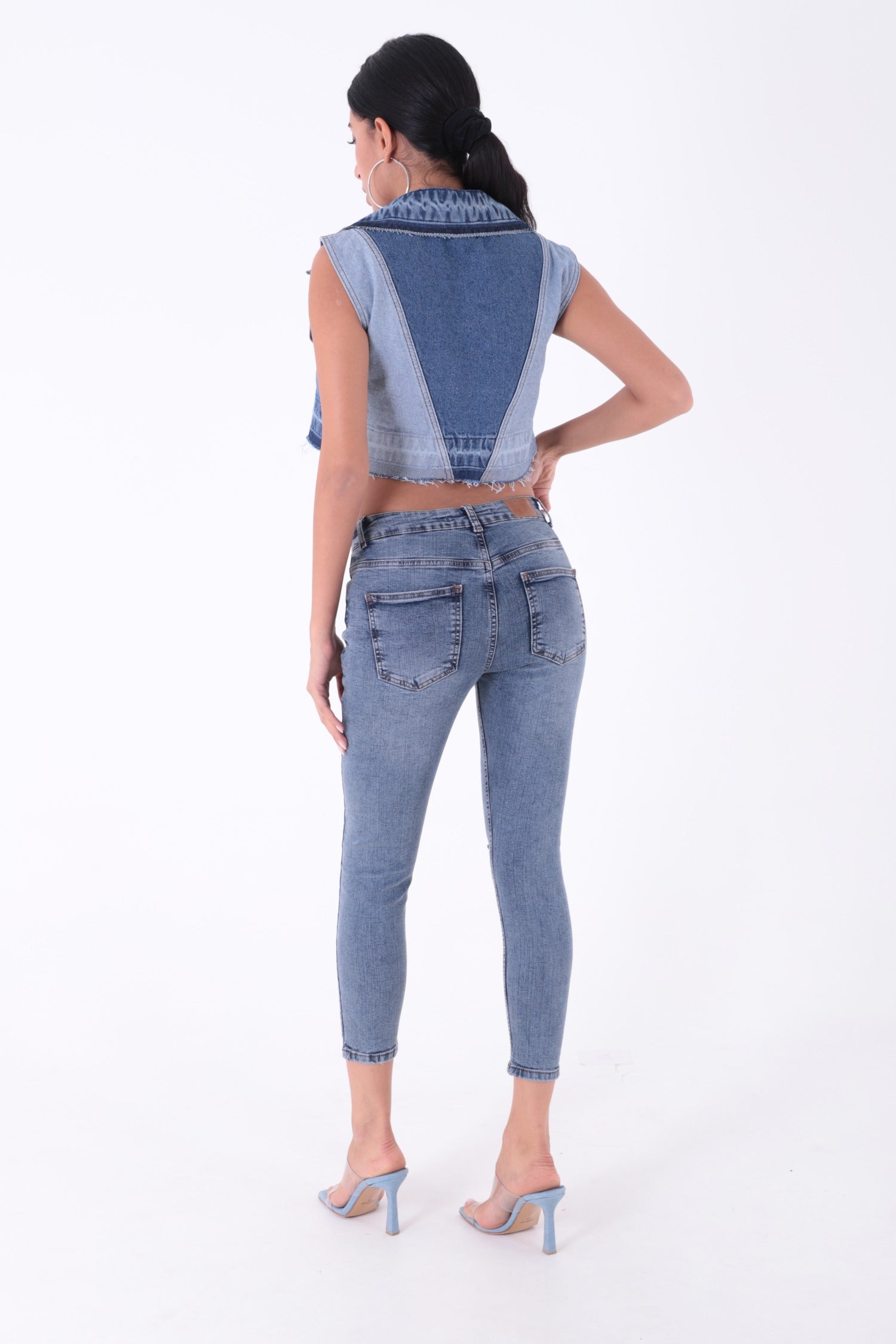 Skinny Kot Pantolon - Orta Mavi Kot - (26-31) - 3