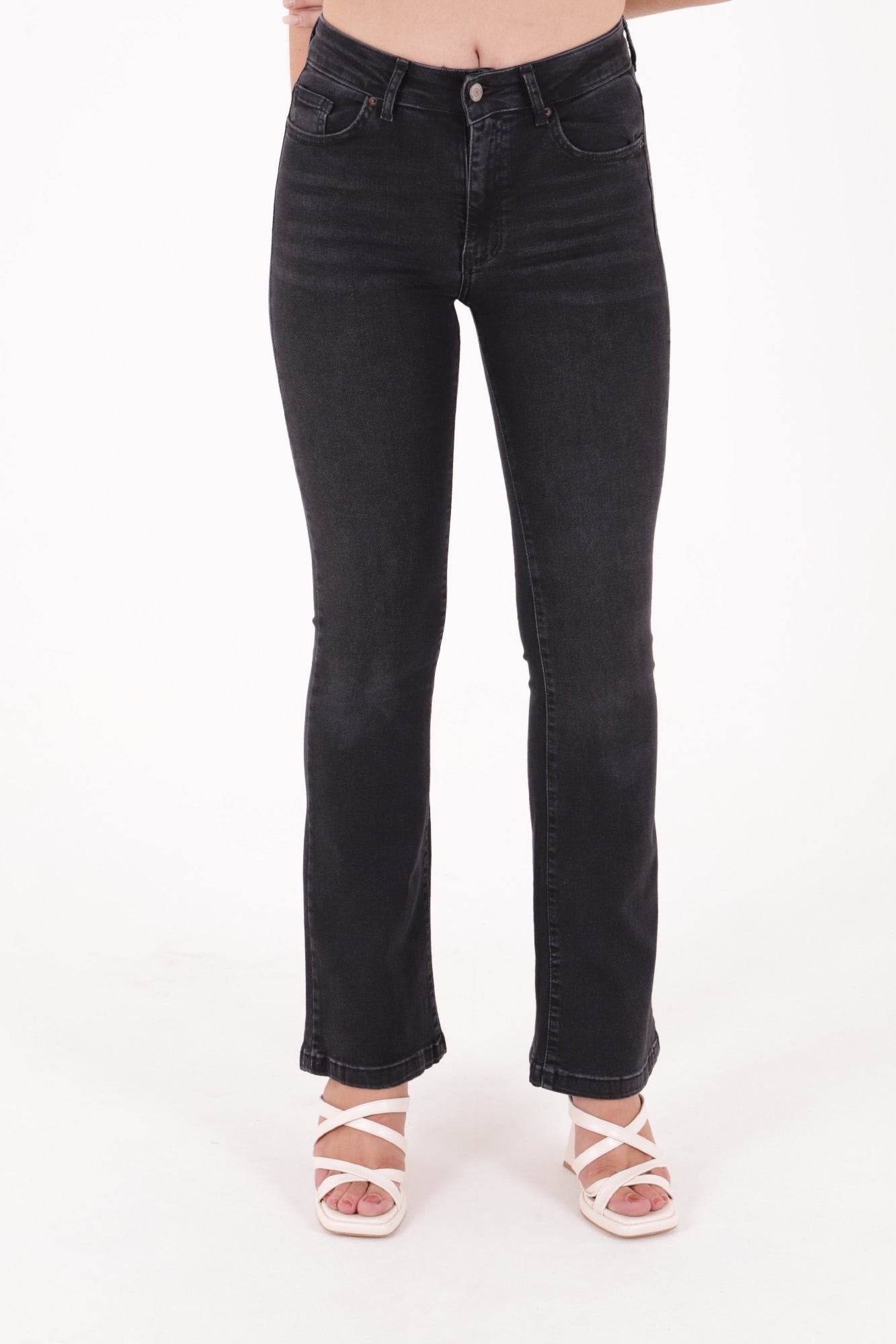 İspanyol Skinny Kot Pantolon - Antrasit Kot - (30-36) - 2