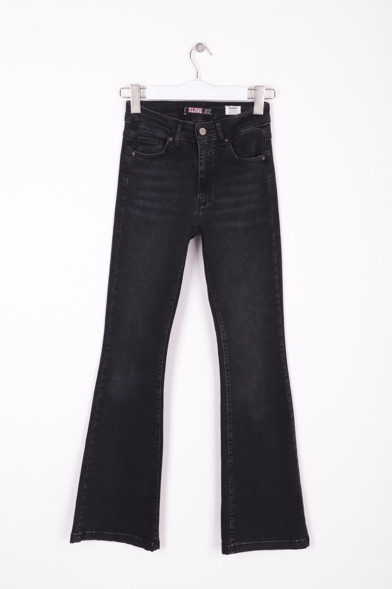 İspanyol Skinny Kot Pantolon - Antrasit Kot - (30-36) - 6