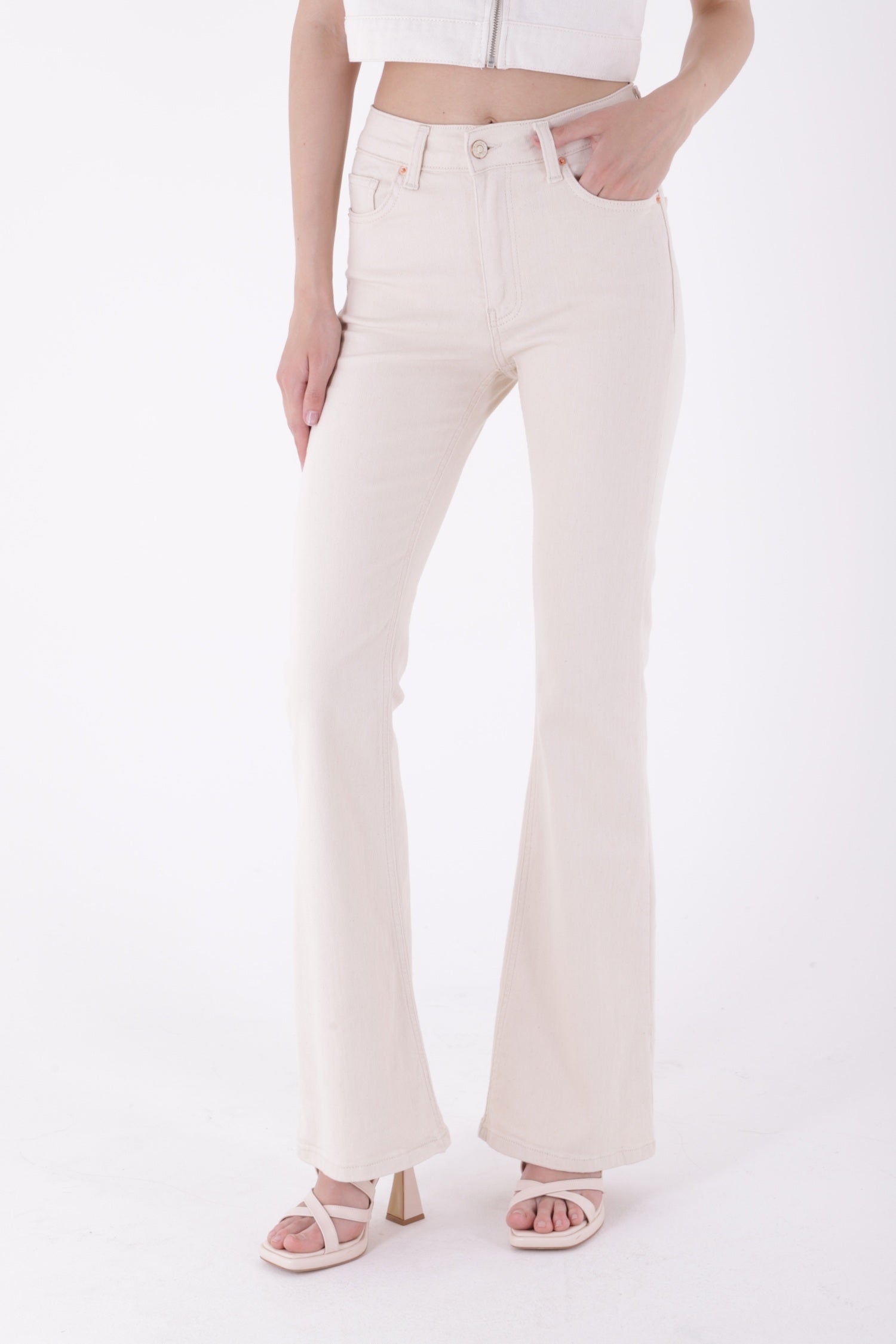İspanyol Skinny Kot Pantolon - Naturel - (27-32) - 2