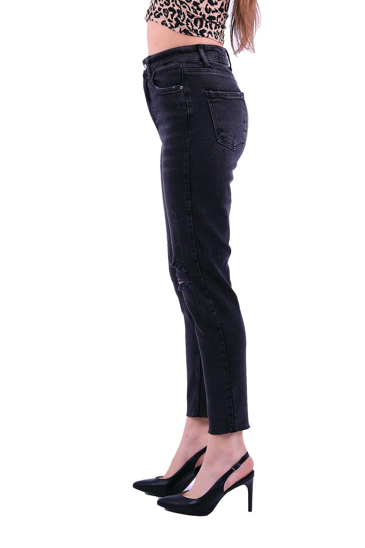 Comfort Slim Kot Pantolon - Antrasit Kot - (28-33) - 3