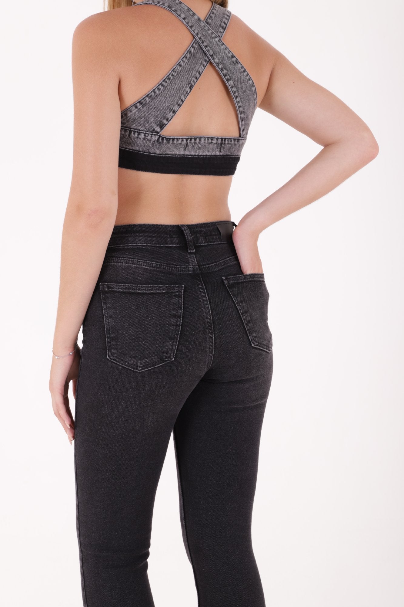 Comfort Slim Kot Pantolon - Antrasit Kot - (28-33) - 5
